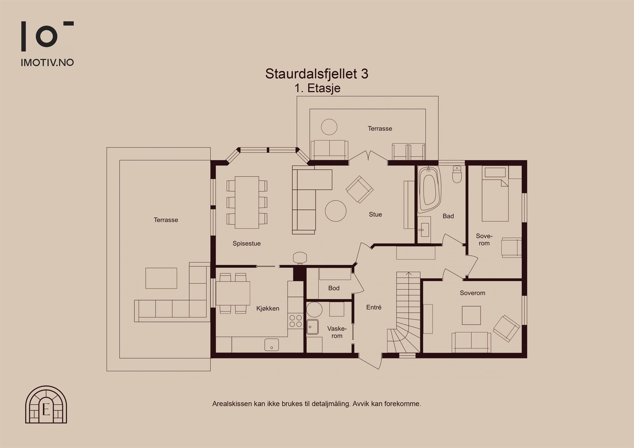 - Plantegning 1. etasje -