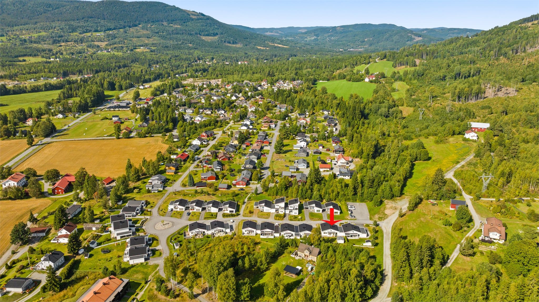 Rolig og skjermet boligområde