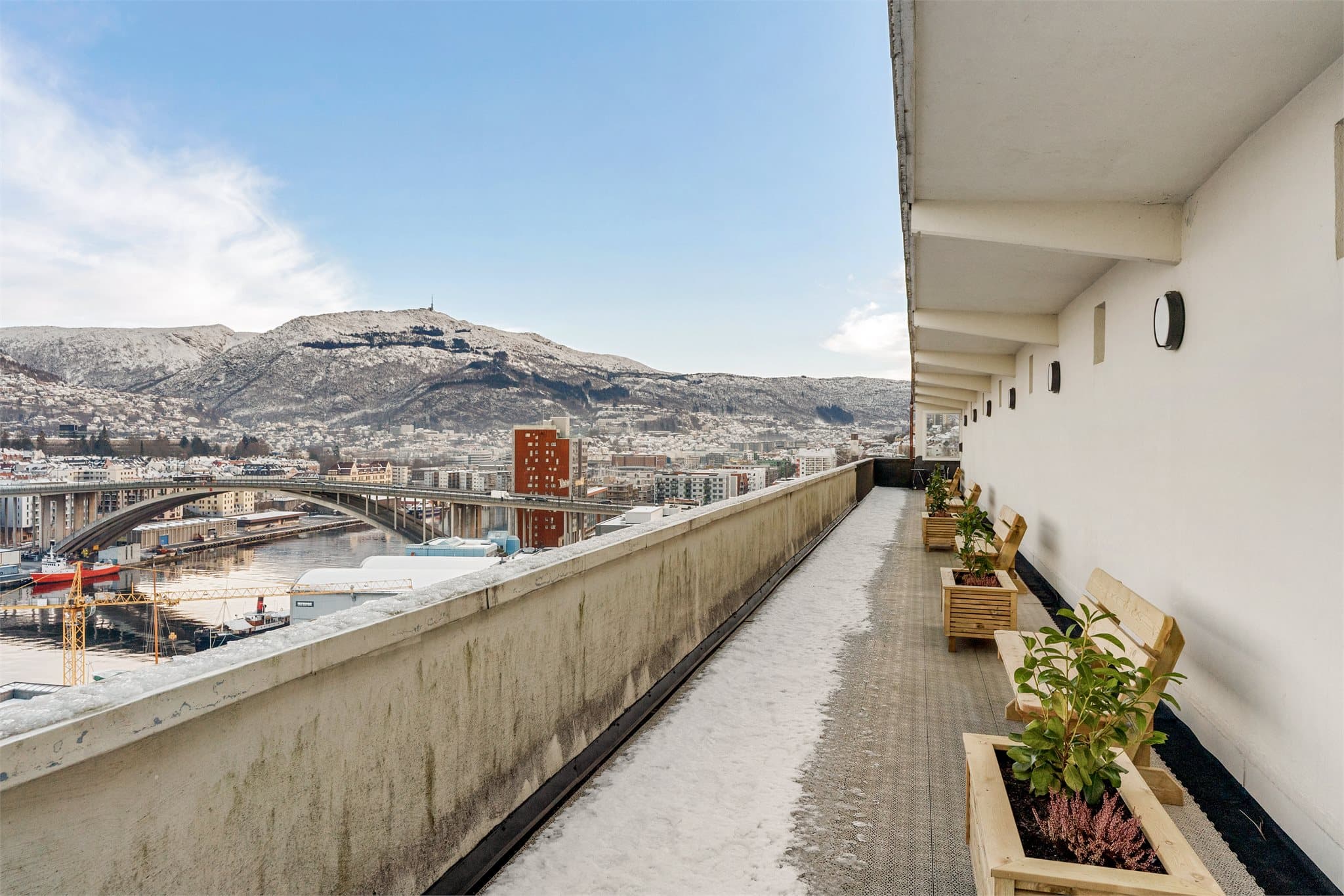 - Her er det nydelige sol- og utsiktsforhold -