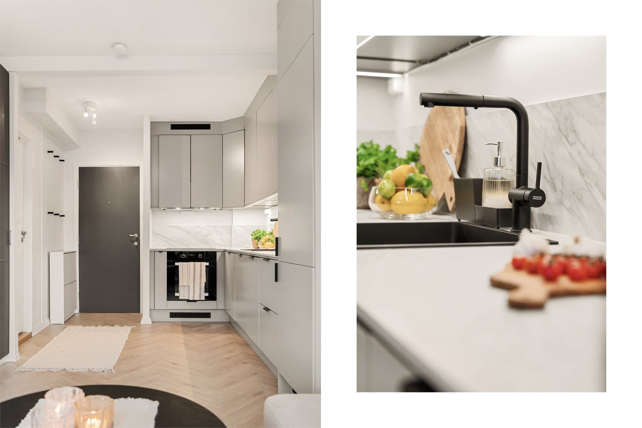 - Godt med skap- og benkplass gjør matlagingen til en drøm -