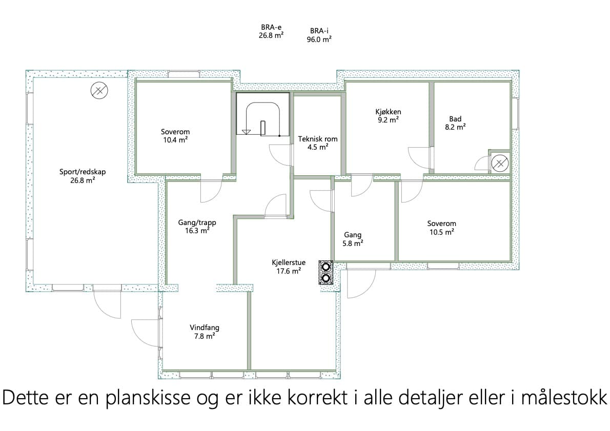 Planskisse 1.etasje.