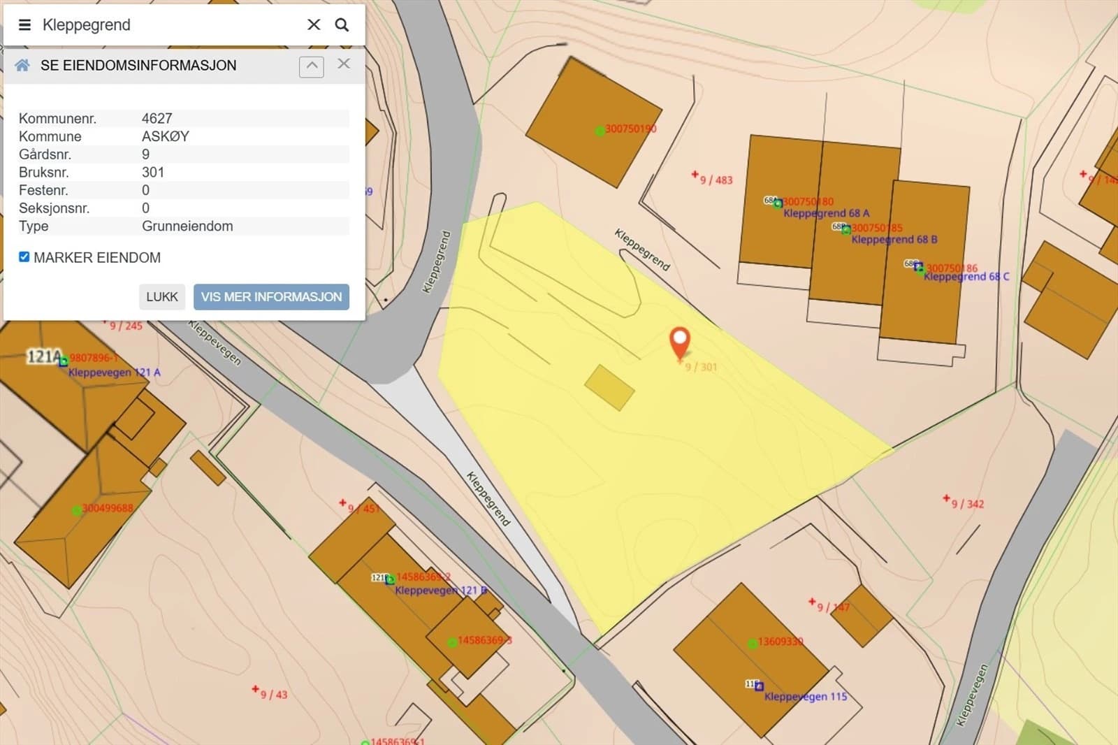 -Tomten er avsatt til boligbebyggelse -