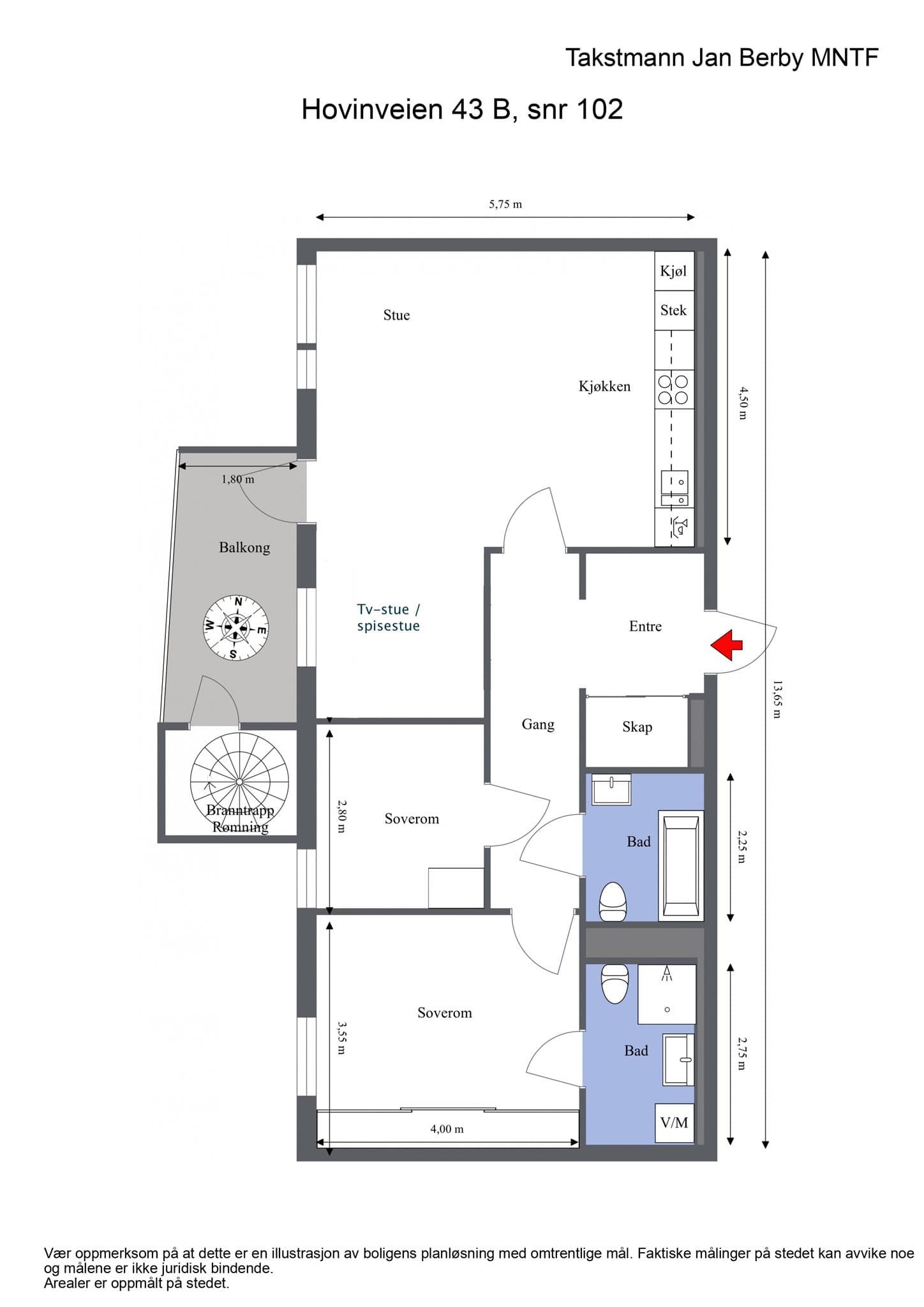 Alternativ plantegning.