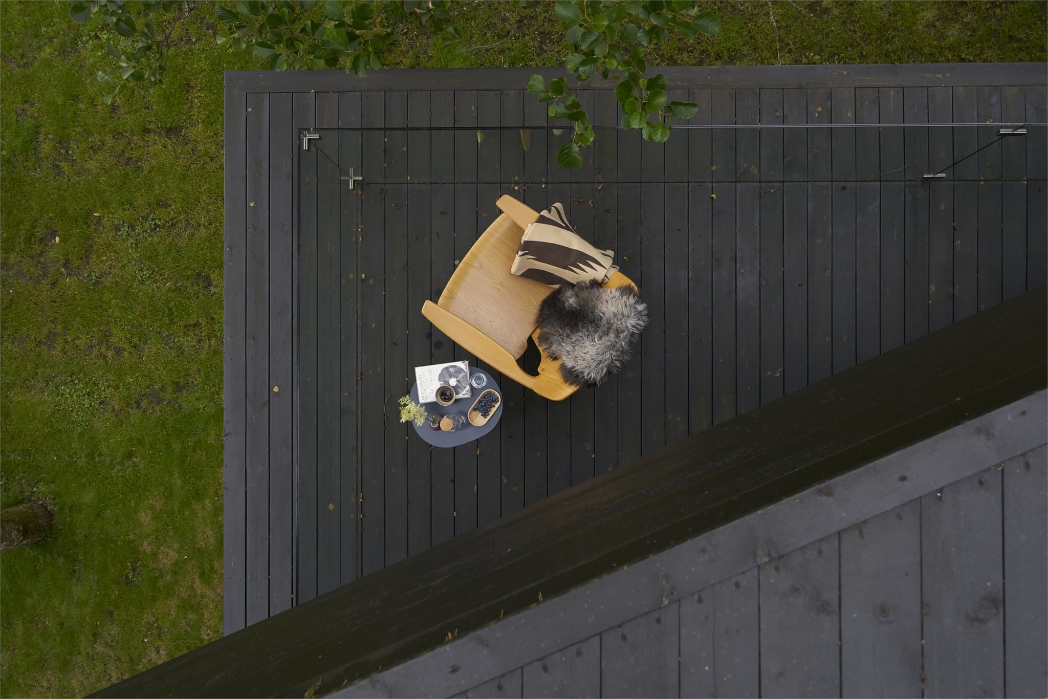 - Rekkverk i glass sørger for at utsynet ikke begrenses -