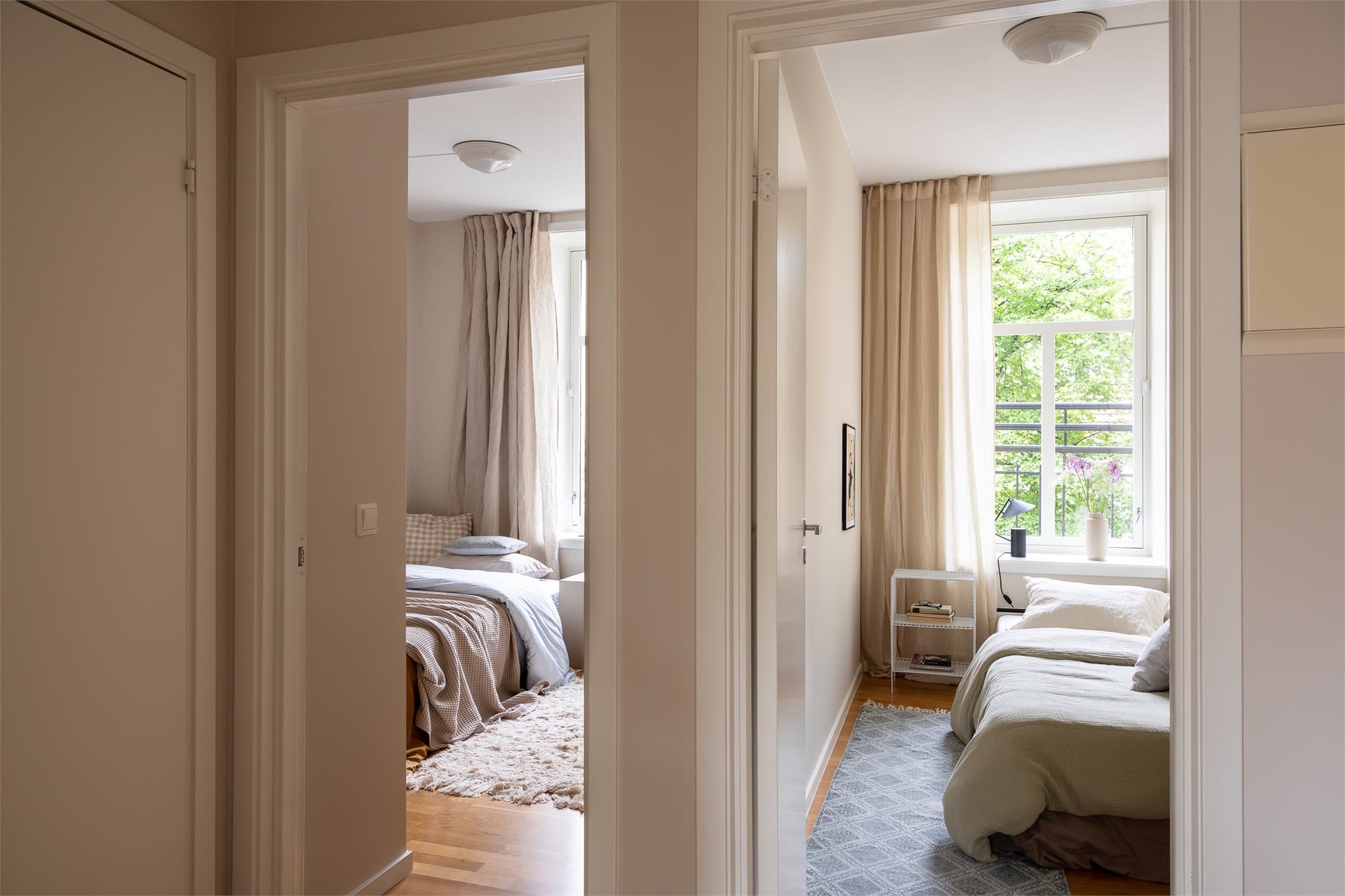 Leiligheten har to gode soverom.