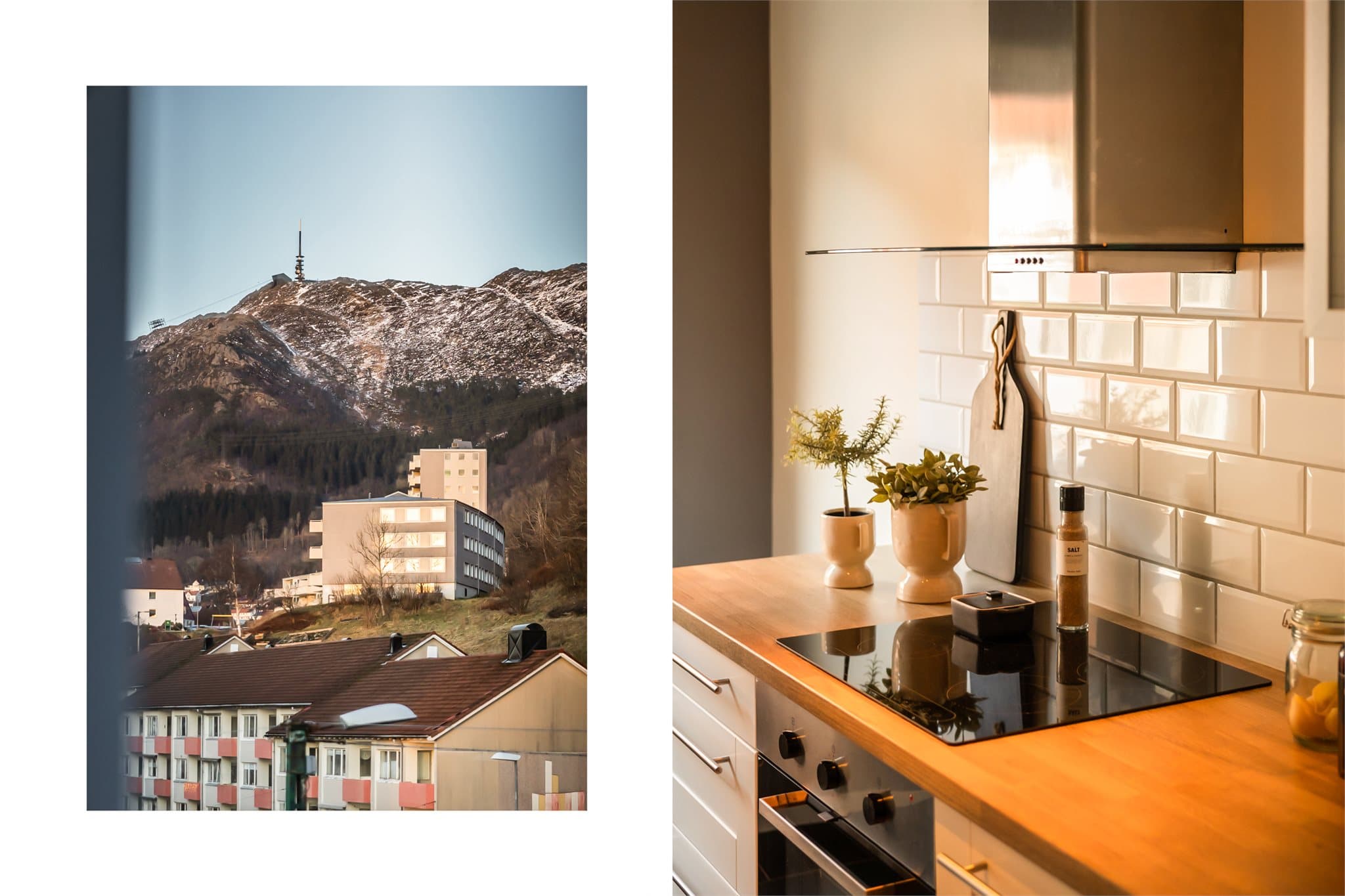 - Under matlagingen kan man nyte praktfull utsikt mot Ulriken -