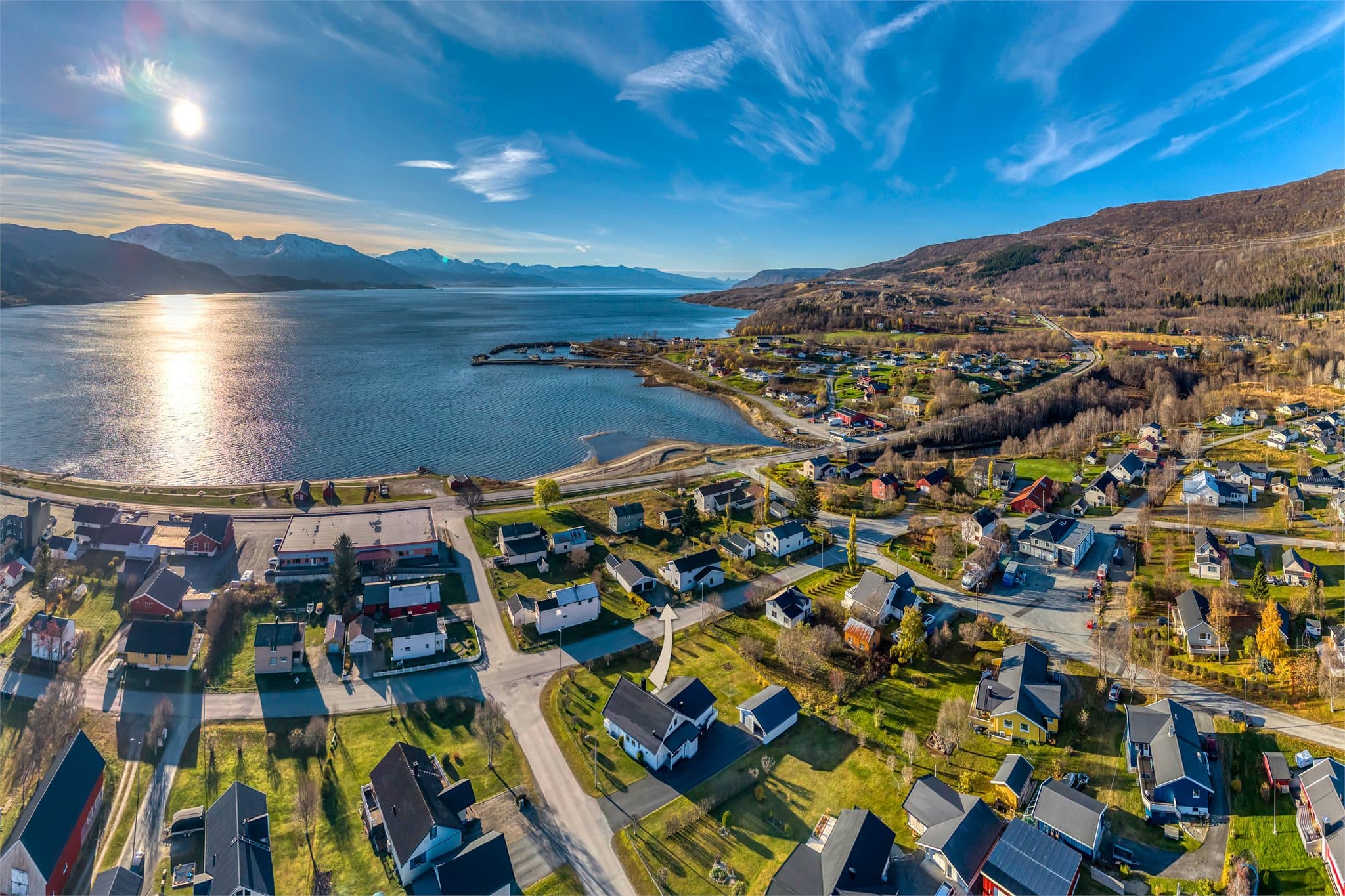 Bjerkvik byr på gode friluftsmuligheter med nærhet til både fjord og fjell.