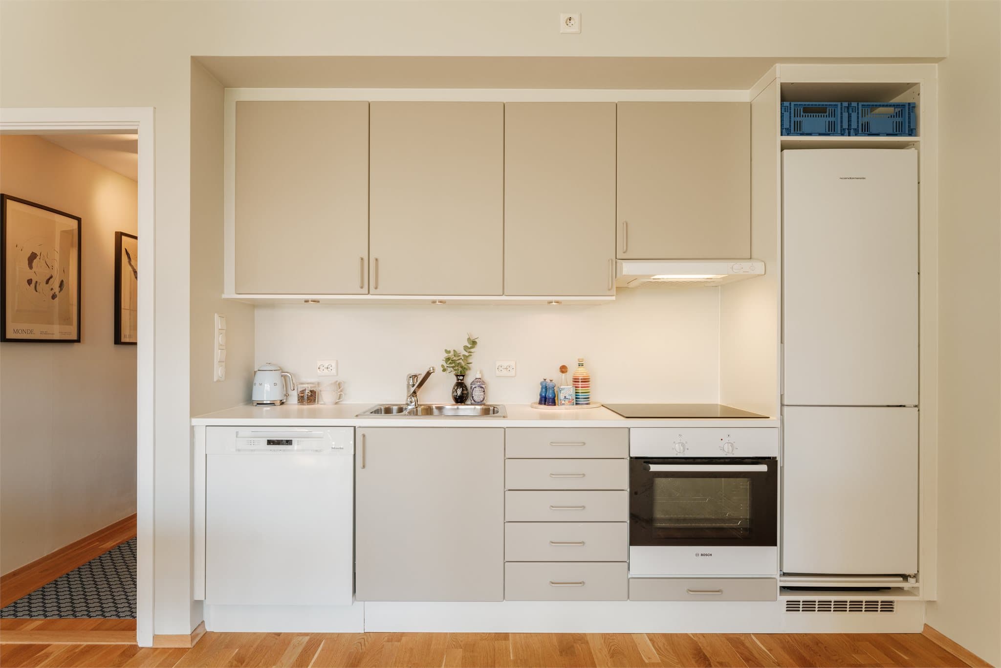 Flott Sigdal-kjøkken i en lys og moderne farge.