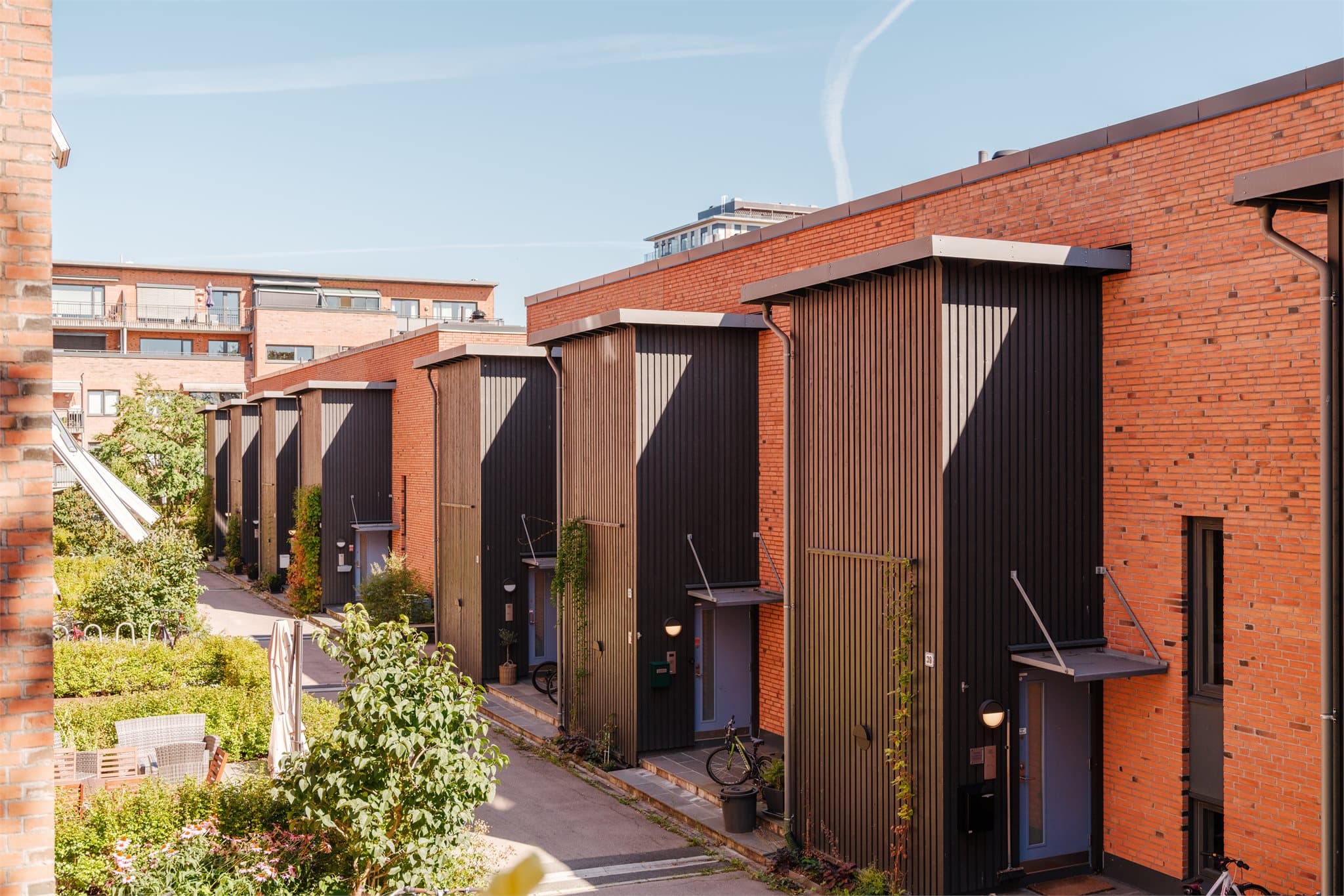 Sameiet består av 187 seksjoner, som sammen utgjør et godt etablert bomiljø.