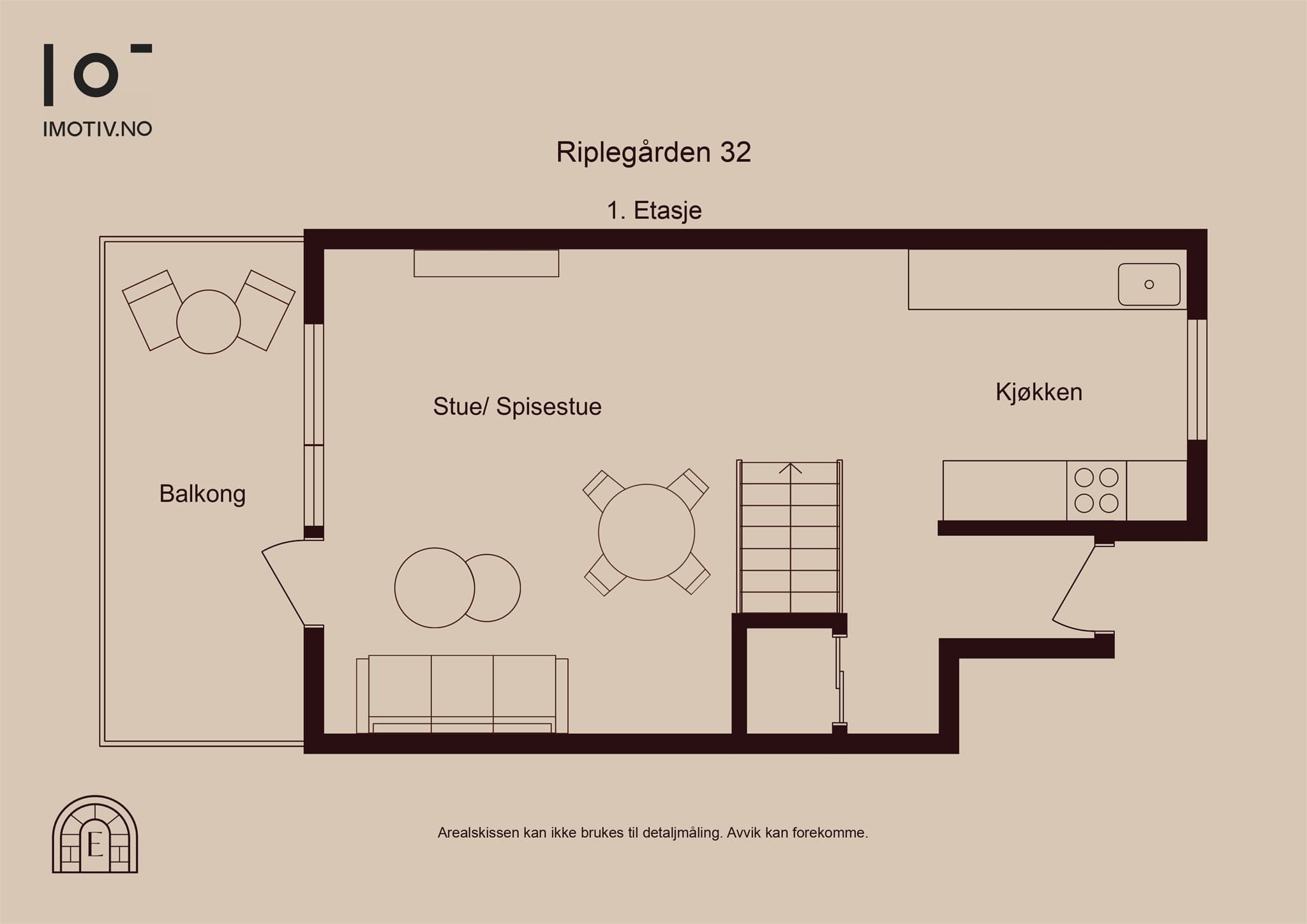 - Plantegning 1. etasje -