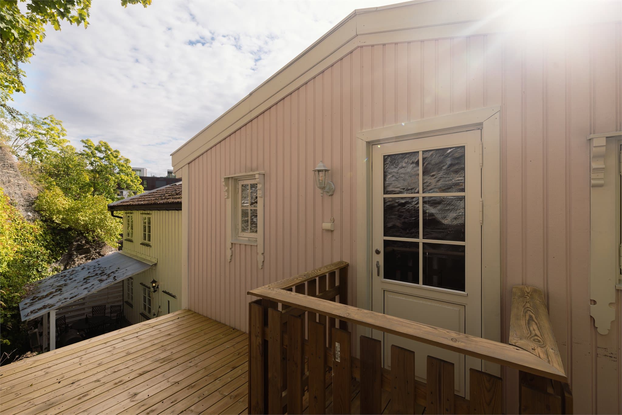 Balkong fra soverom.