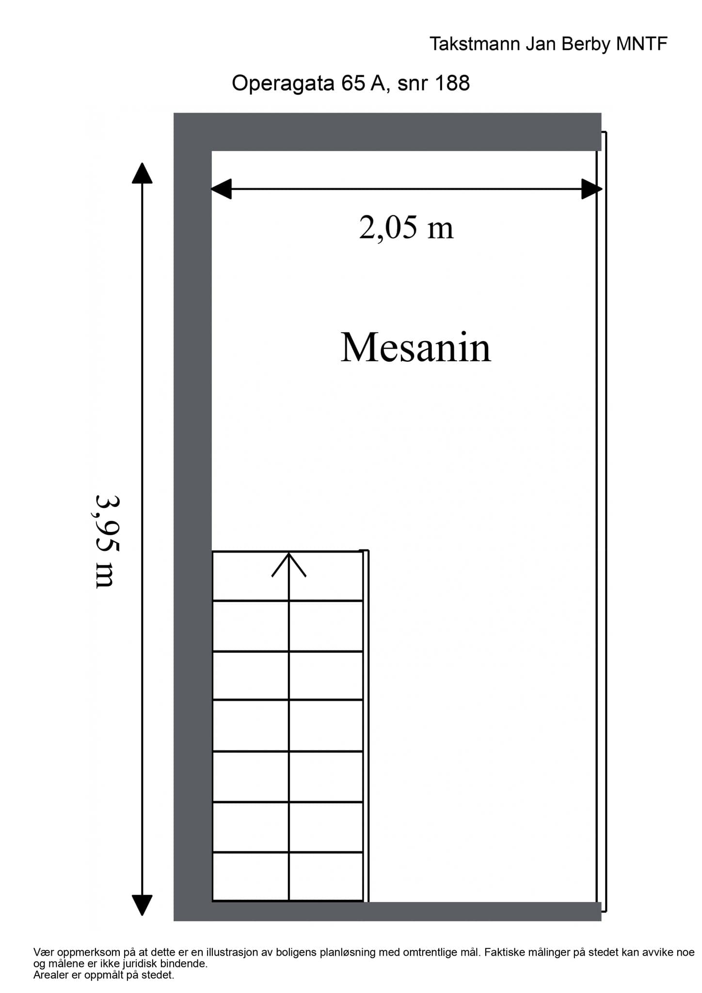 Plantegning - mesanin.