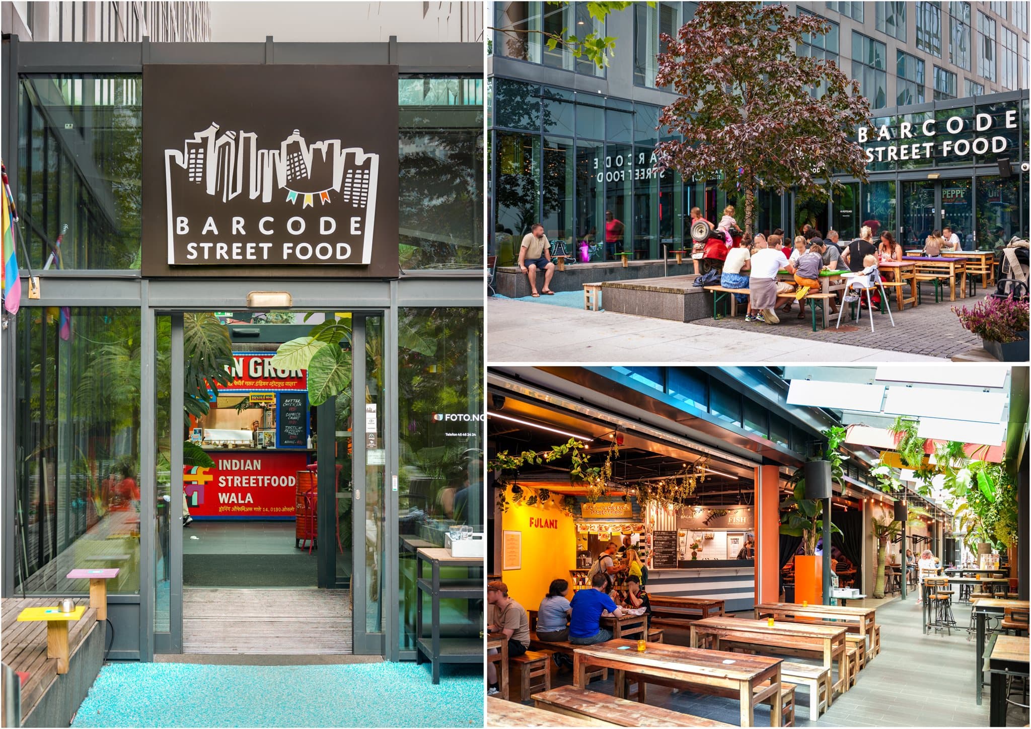 Barcode Street Food åpnet i februar 2022 hvor street food fra en rekke ulike kjøkken serveres i en uformell setning.