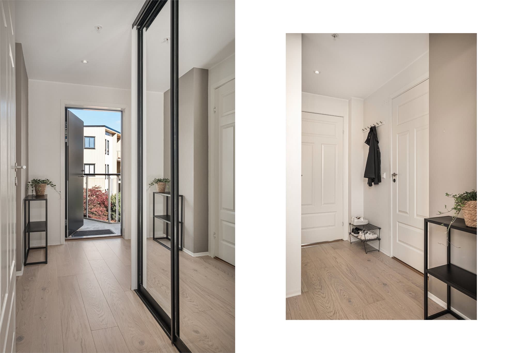 Gulvet i gangen og stue/kjøkken var nytt i 2022