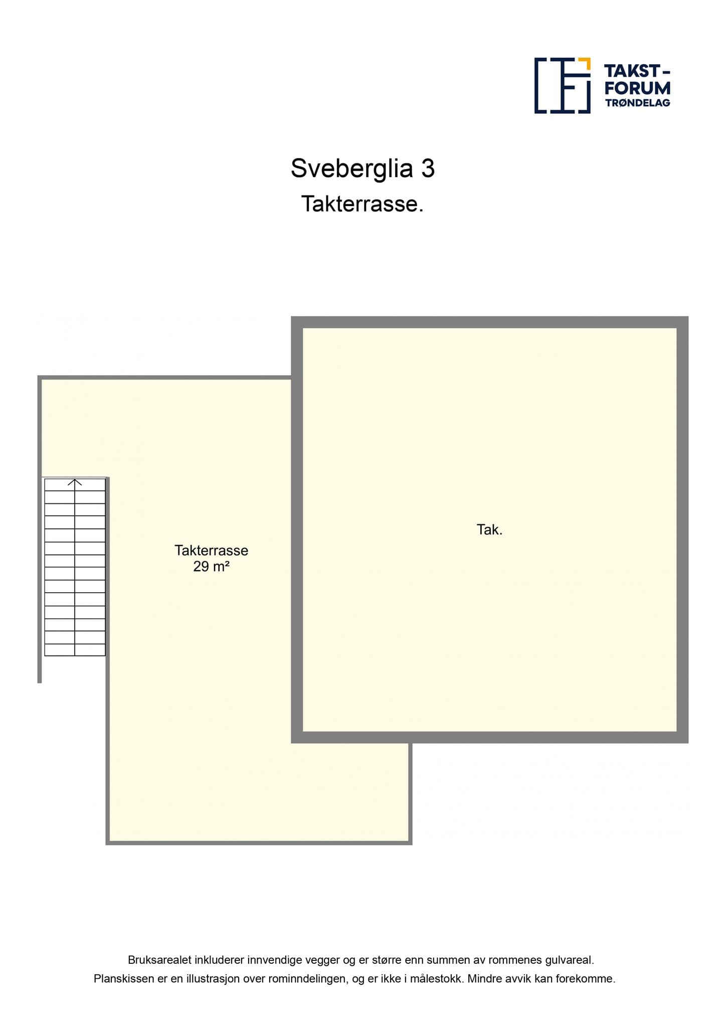 Plantegning - Takterrasse