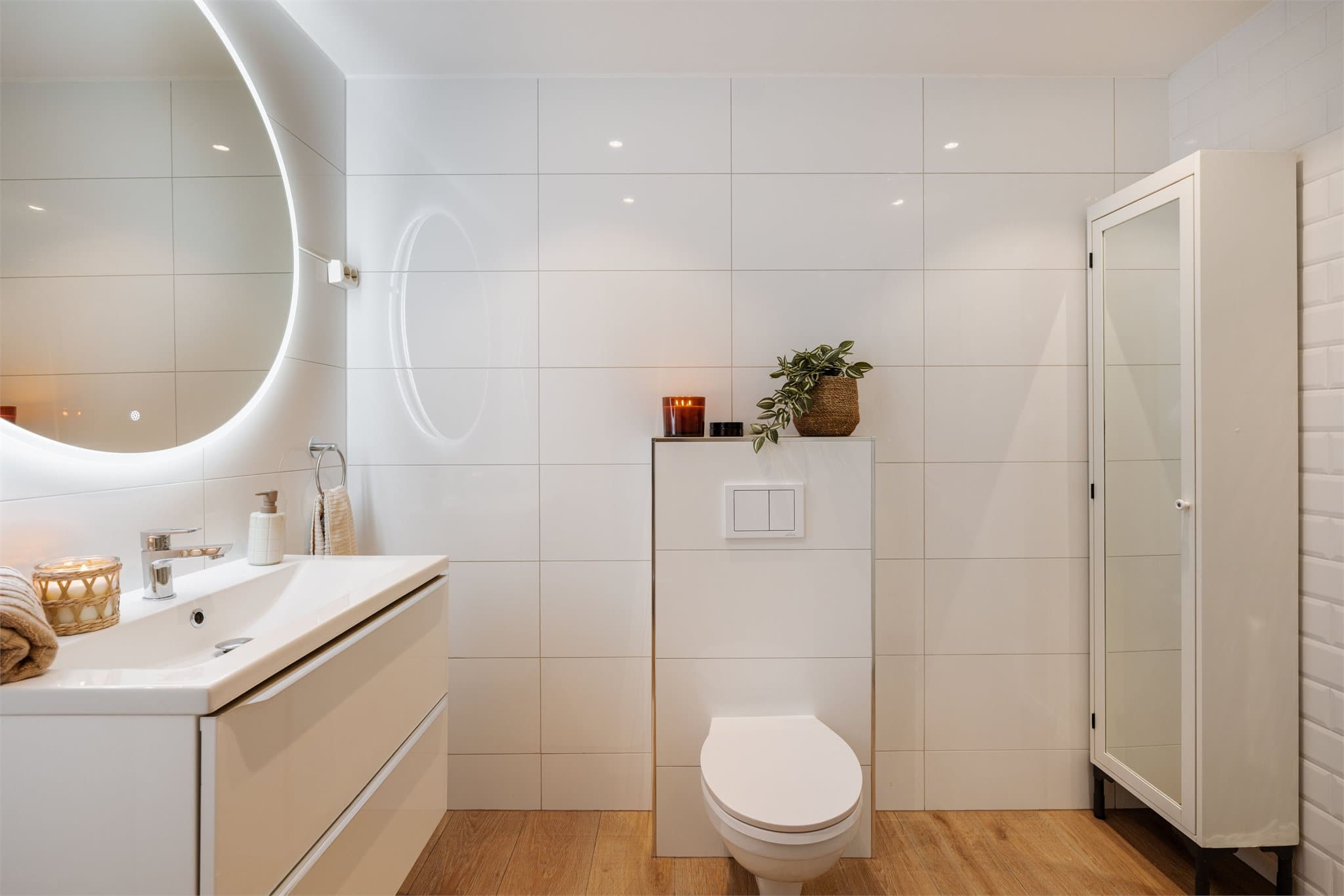 Badet i første etasje ble oppgradert i 2017 etter forskriftene fra samme år.