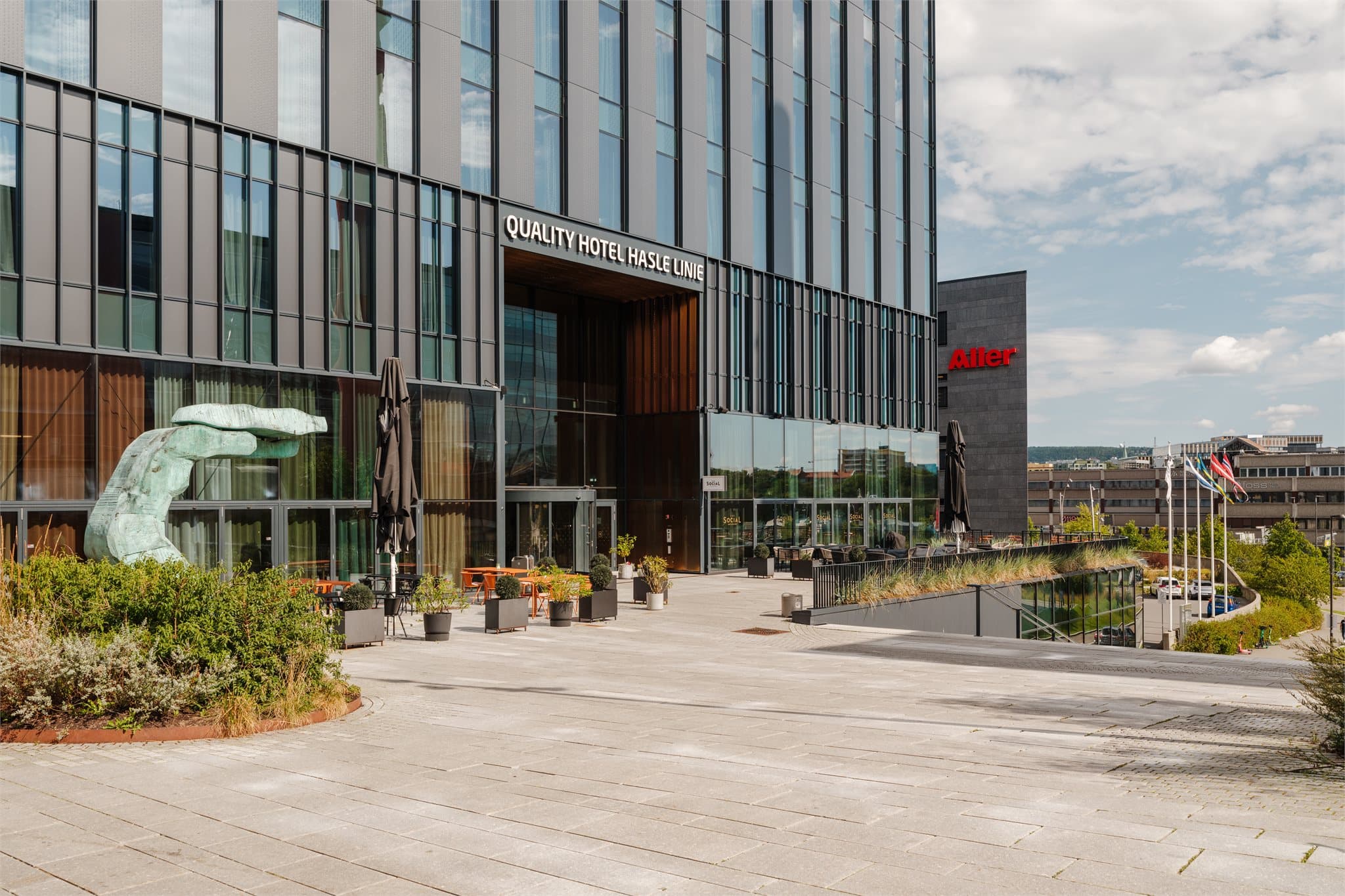 Quality Hotel er også like i nærheten med treningssenter (STERK) inne i bygget.