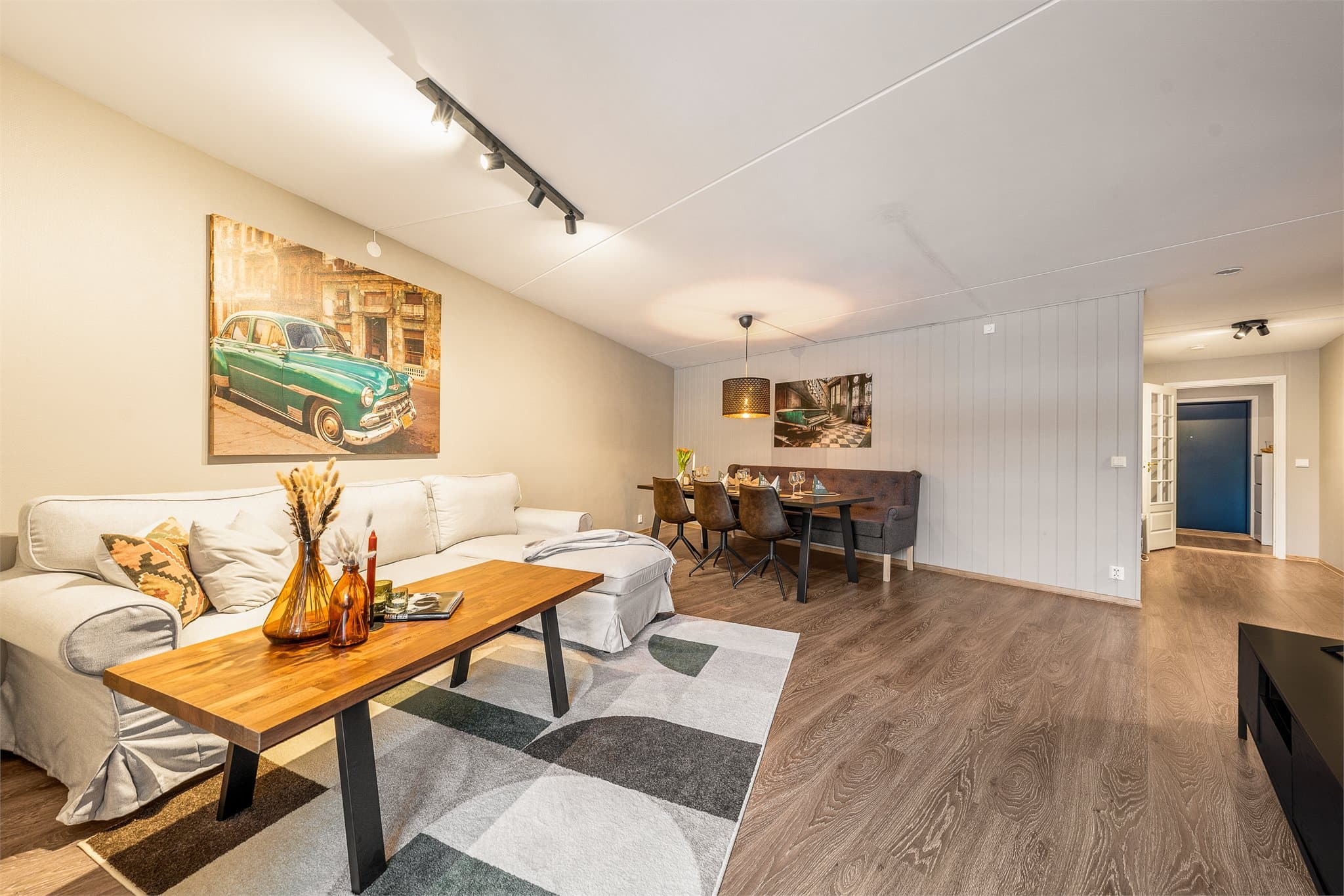 Stue malt i moderne farger