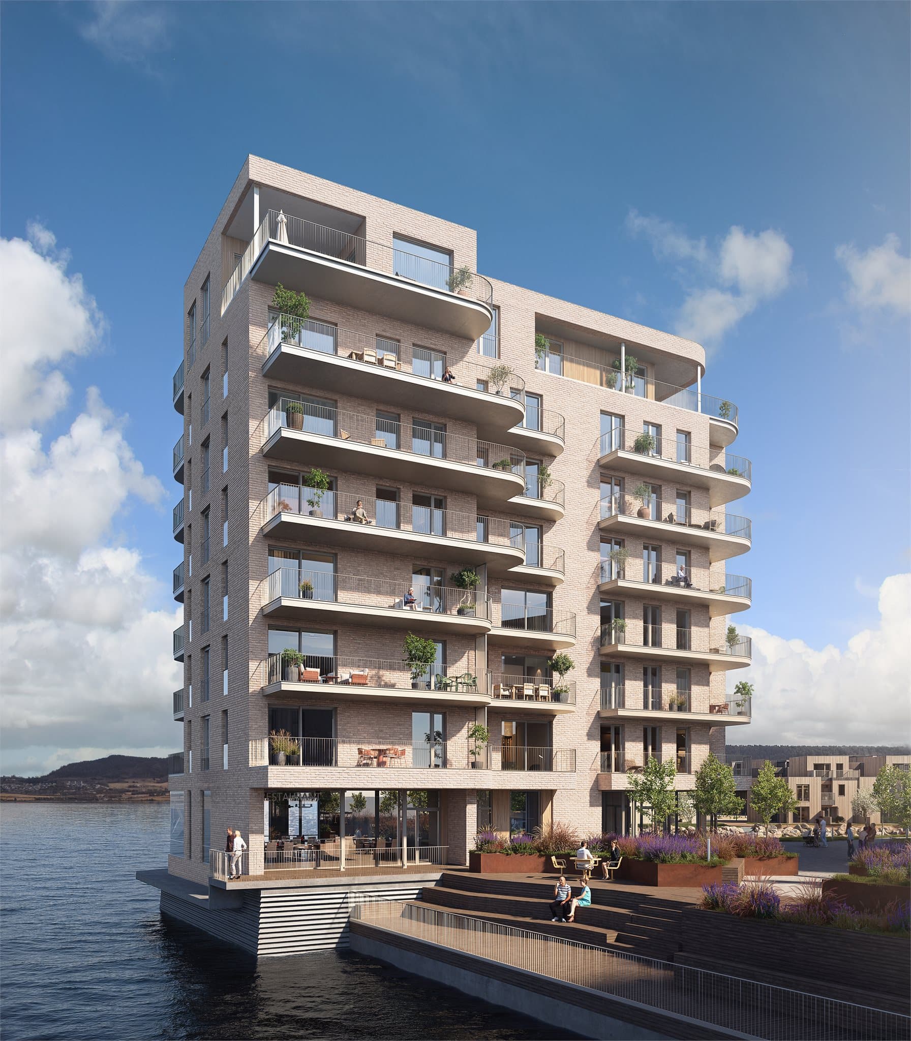 Velkommen til Fyret F52! Her får du en moderne 3-roms selveierleilighet i et attraktivt og sjønært boligprosjekt på Grilstad Marina. Illustrasjonsbilde.