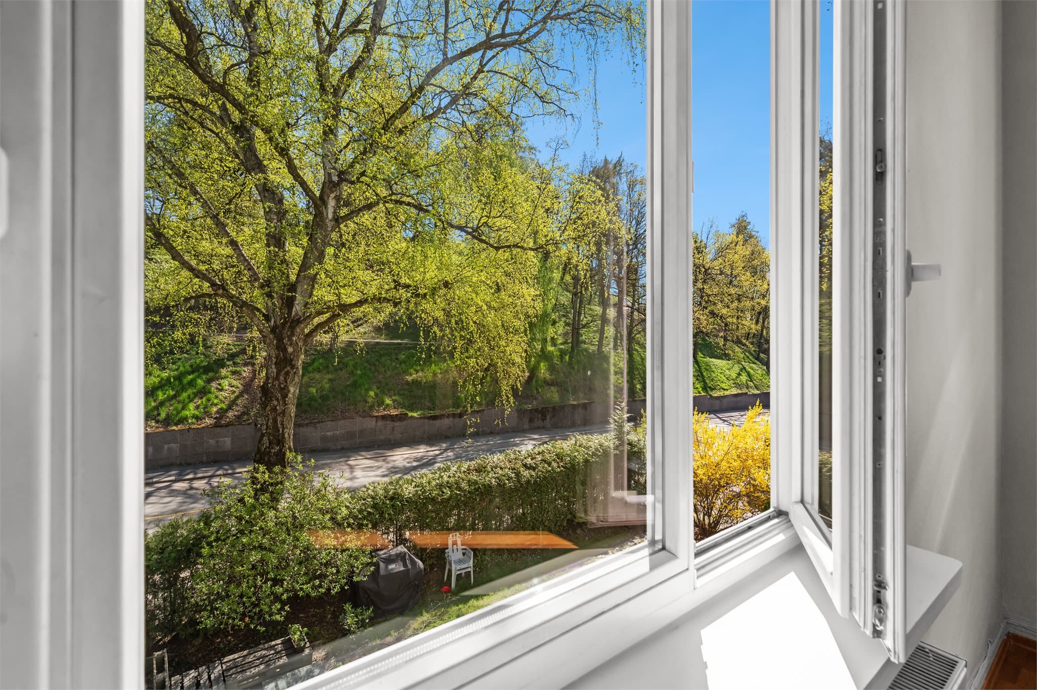 Nydelig utsyn mot parken, din nærmeste nabo.