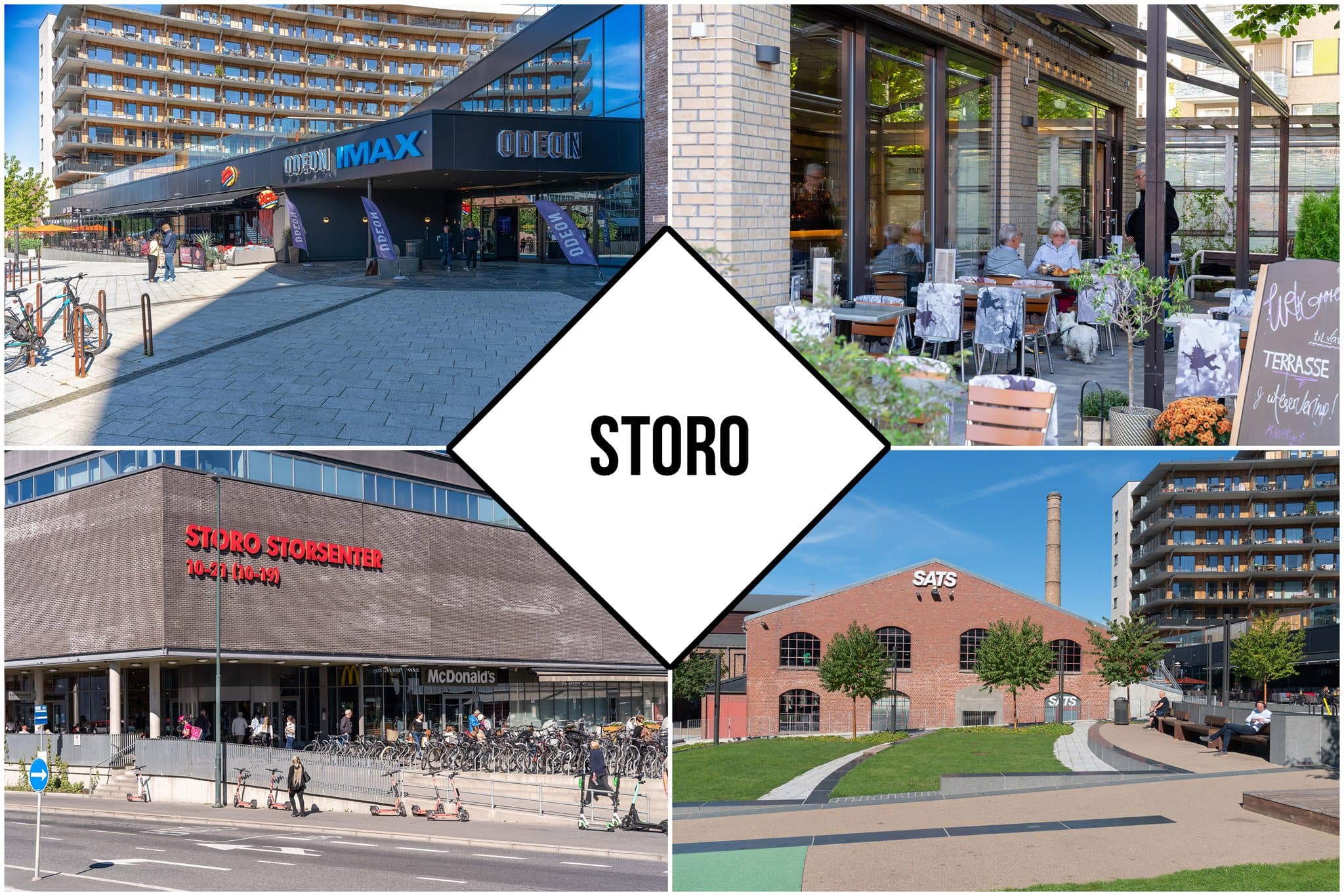 Gangavstand til Storo med blant annet 140 butikker, Norges største kinosenter og landets eneste IMAX.