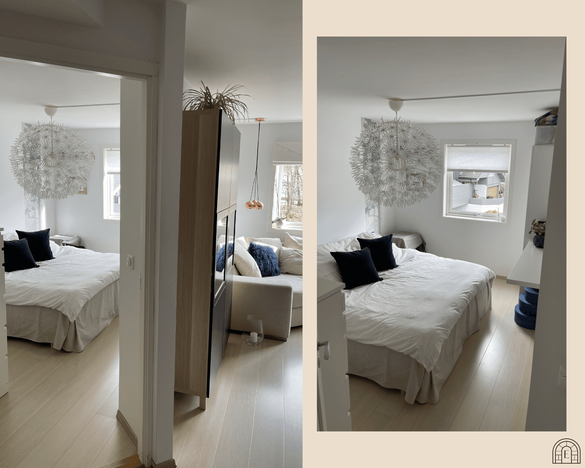 - De to soverommene måler 11 m² og 8 m² -