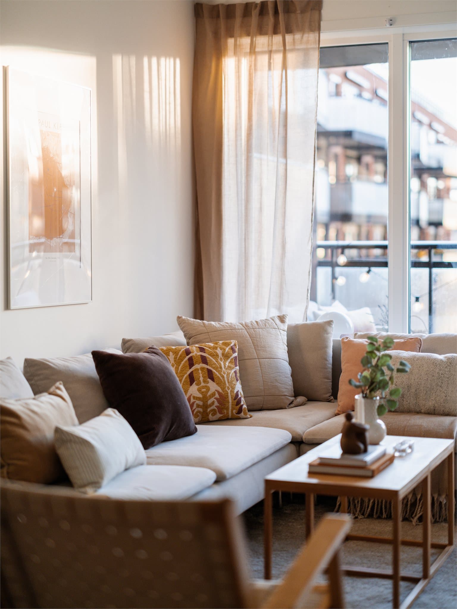 Vegger med glatte, malte flater gir et nøytralt og godt utgangspunkt for personlig stil.