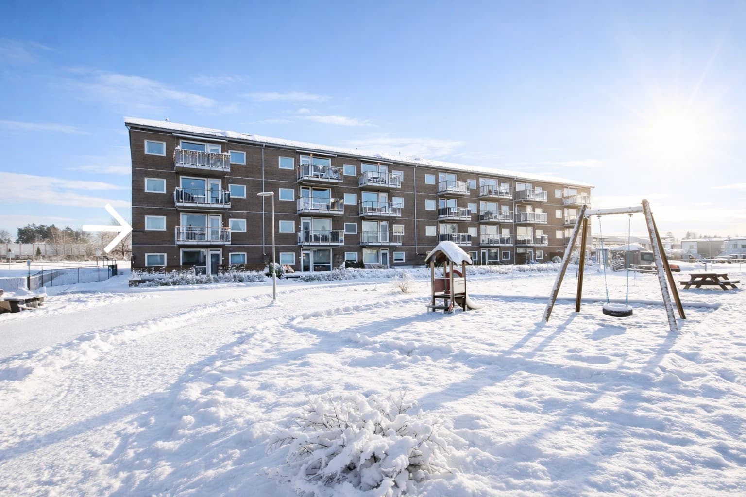 Her bor man i et etablert boligområde på Kløfta - med kort vei til alt!