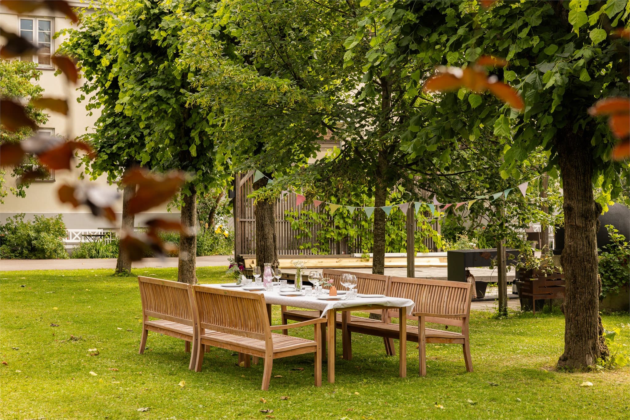 Borettslaget har en fantastisk, skjermet bakgård.