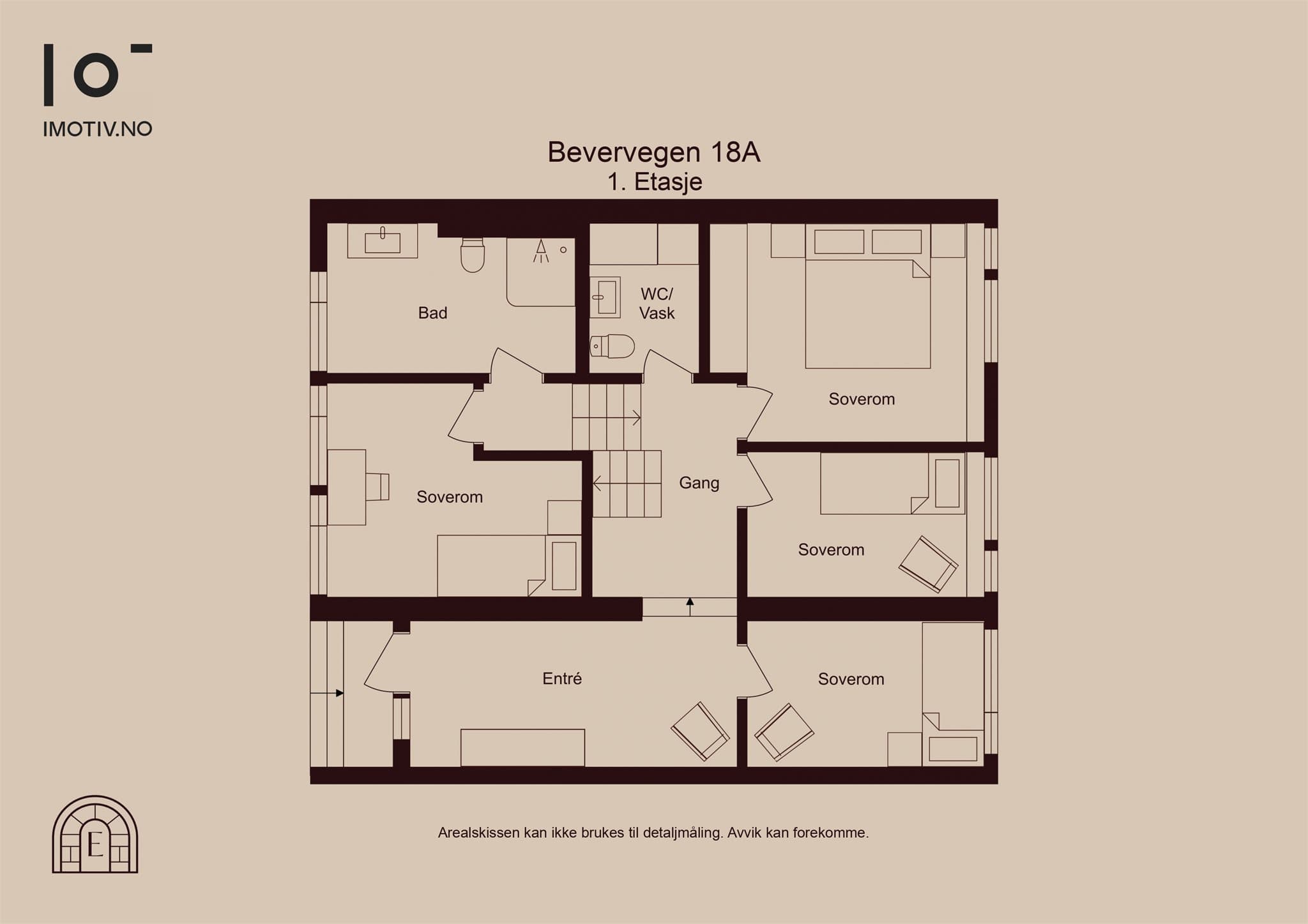 - Plantegning 1.etasje -