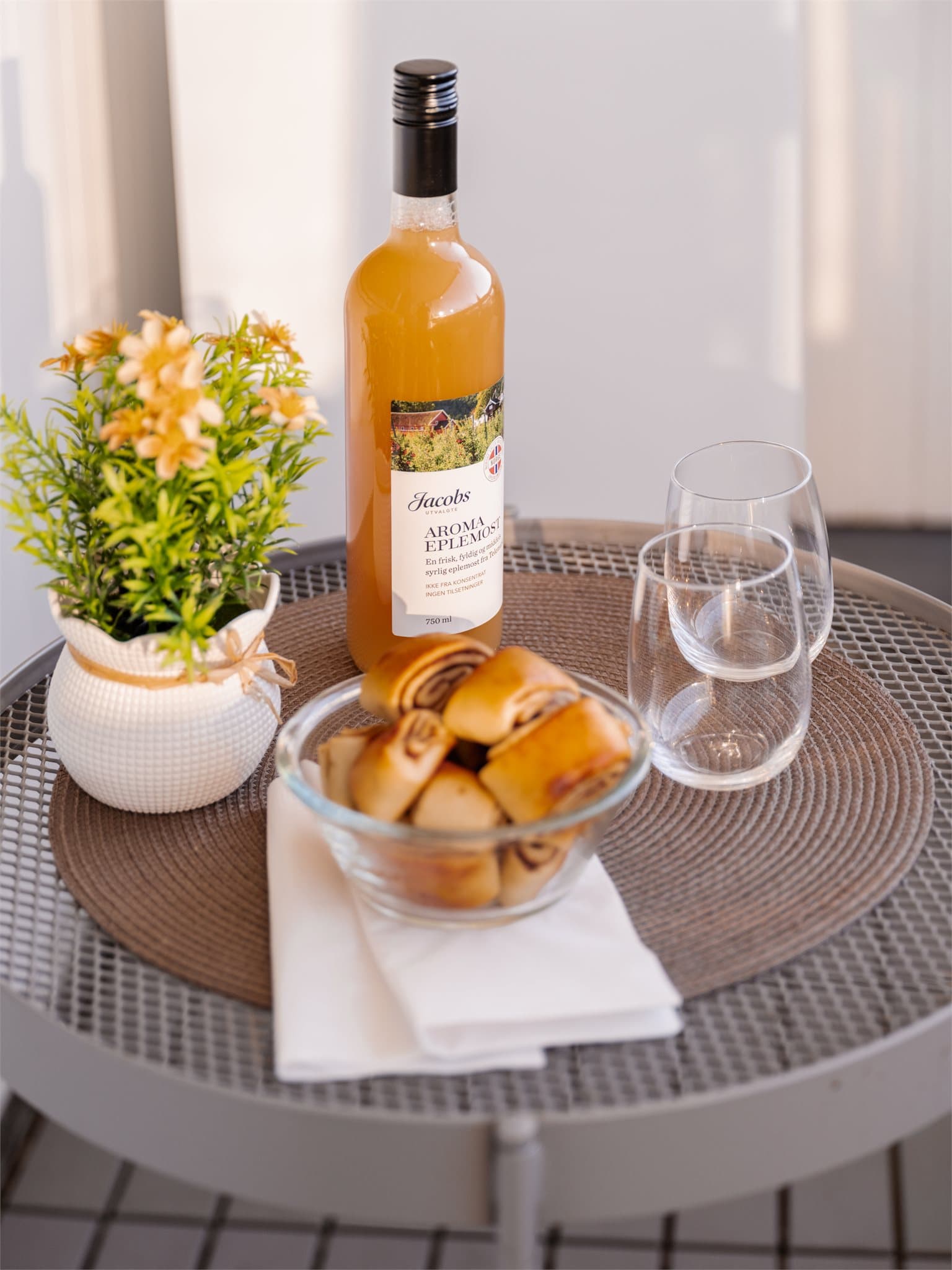 Her er det plass til en hyggelig sittegruppe.