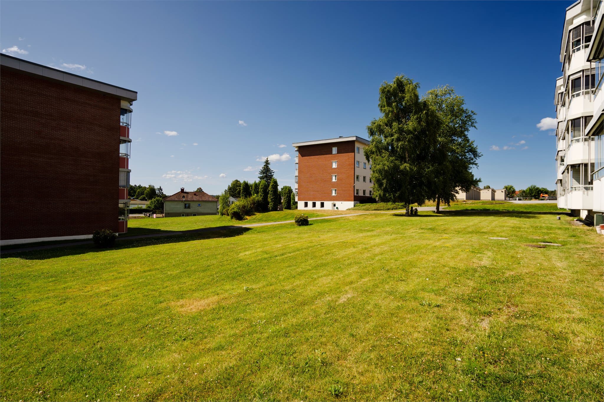 Gode leke- og rekreasjonsmuligheter på borettslagets område.