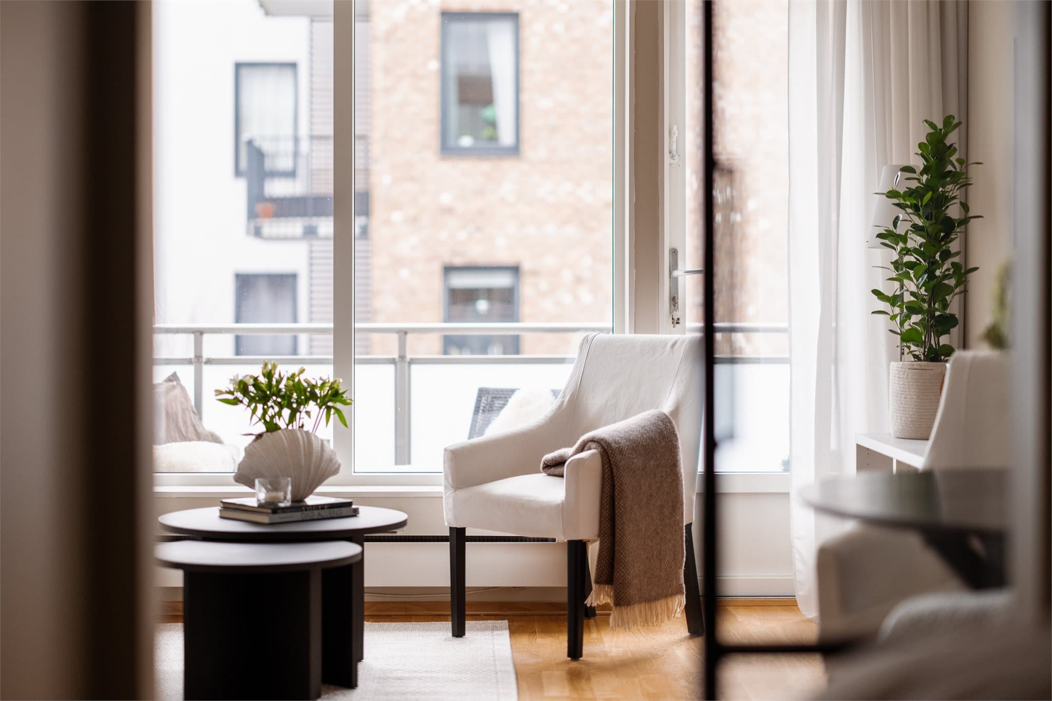 Malte, slette flater på vegger og i himling gir et nøytralt og godt utgangspunkt.