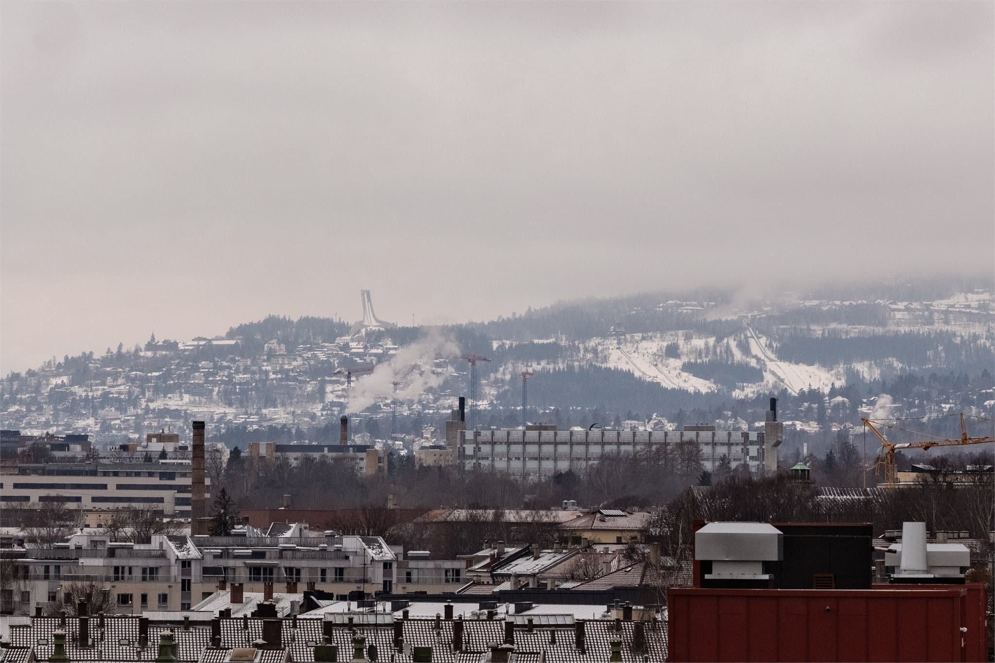 Fra høyden i området er det vidstrakt utsikt.