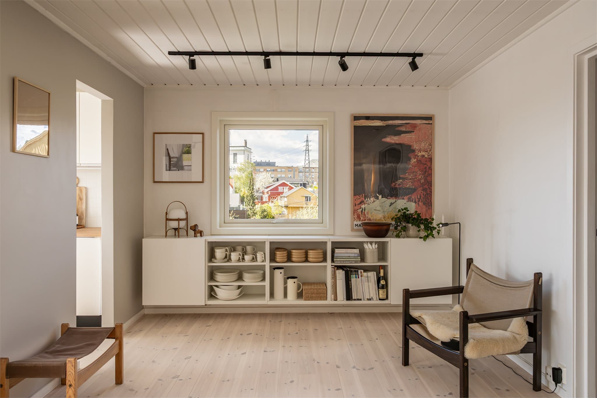 Her er alt tilrettelagt for hyggelige og sosiale stunder hjemme.