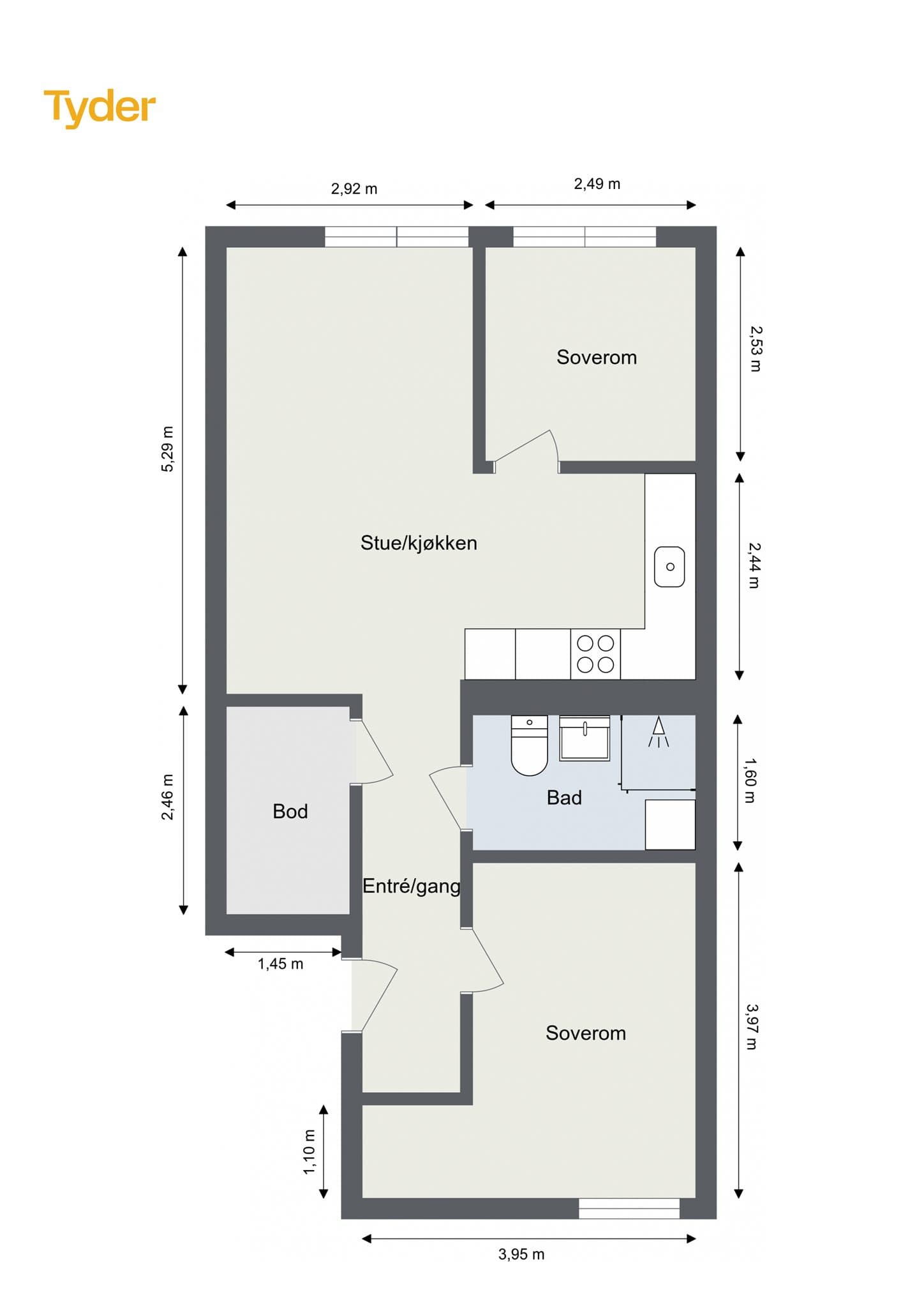 Eiriks gate 8 - Plantegning