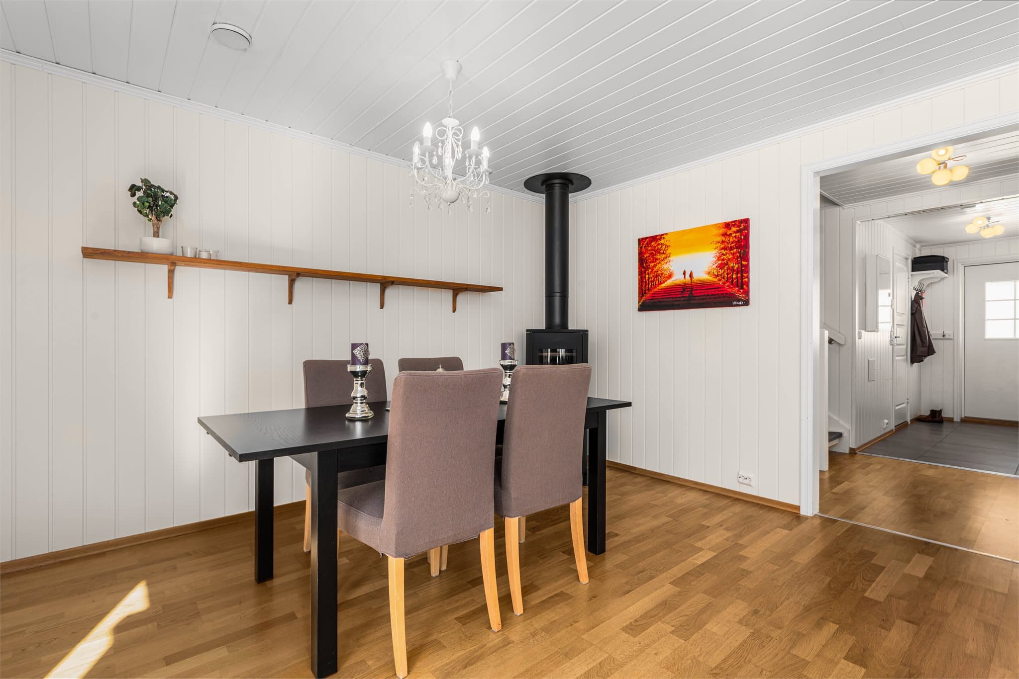 Åpent og sosialt allrom.
