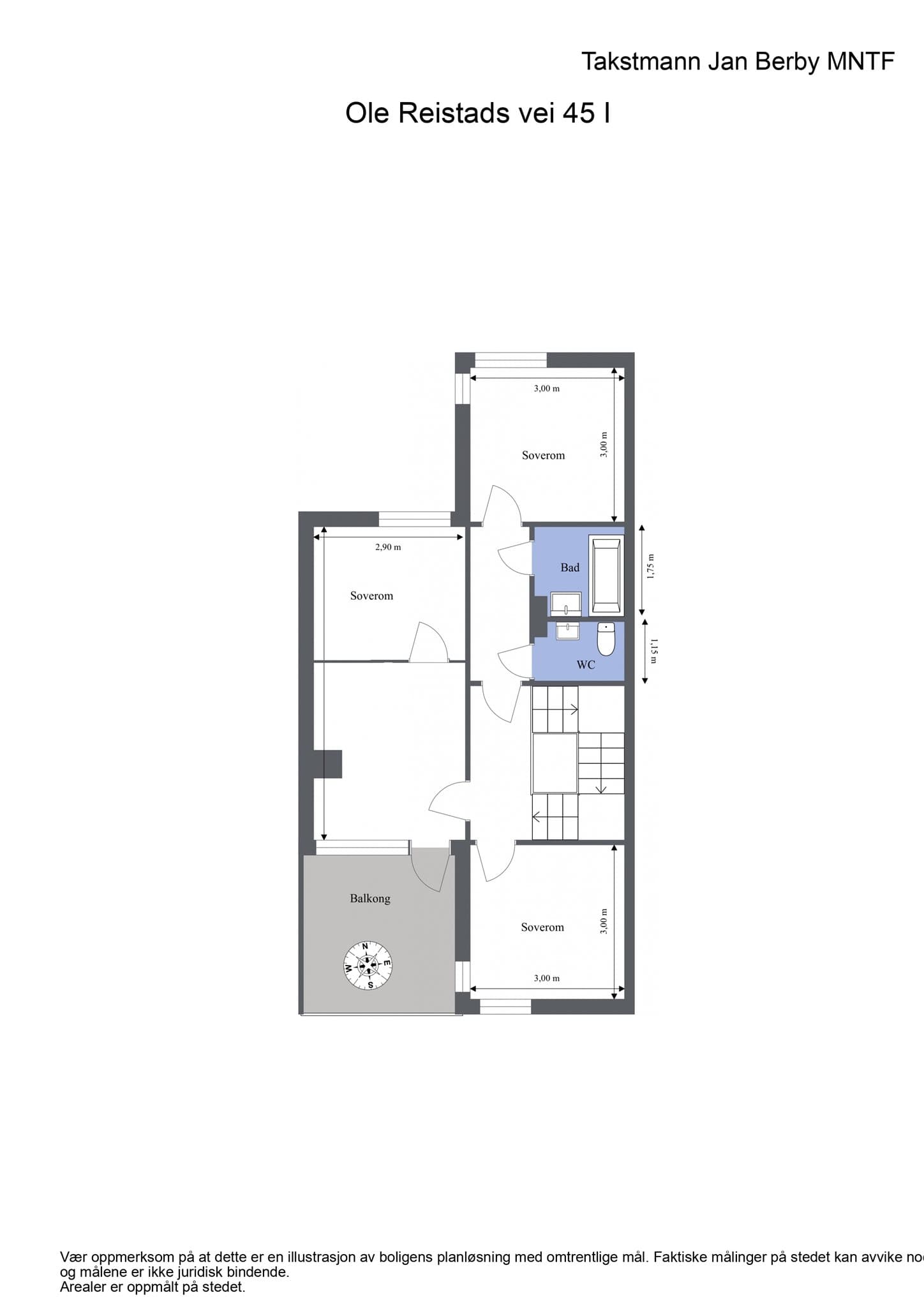 Alternativ plantegning 2. etasje.