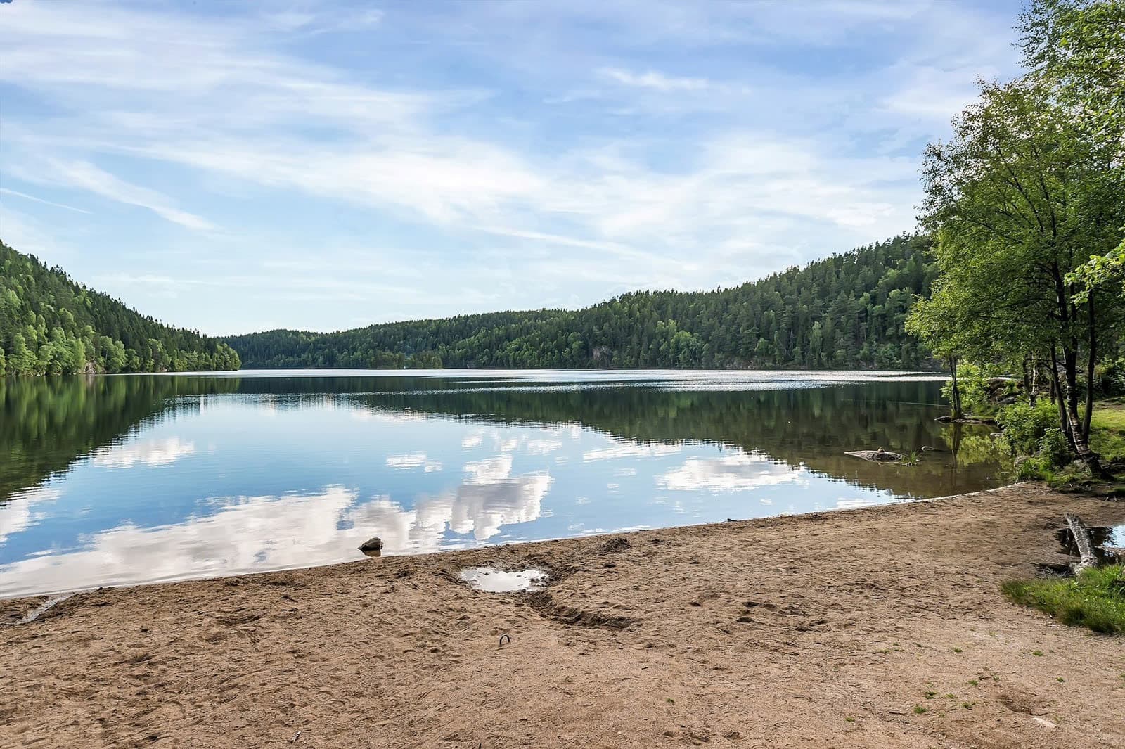 Flotte badeplasser ved Lutvann