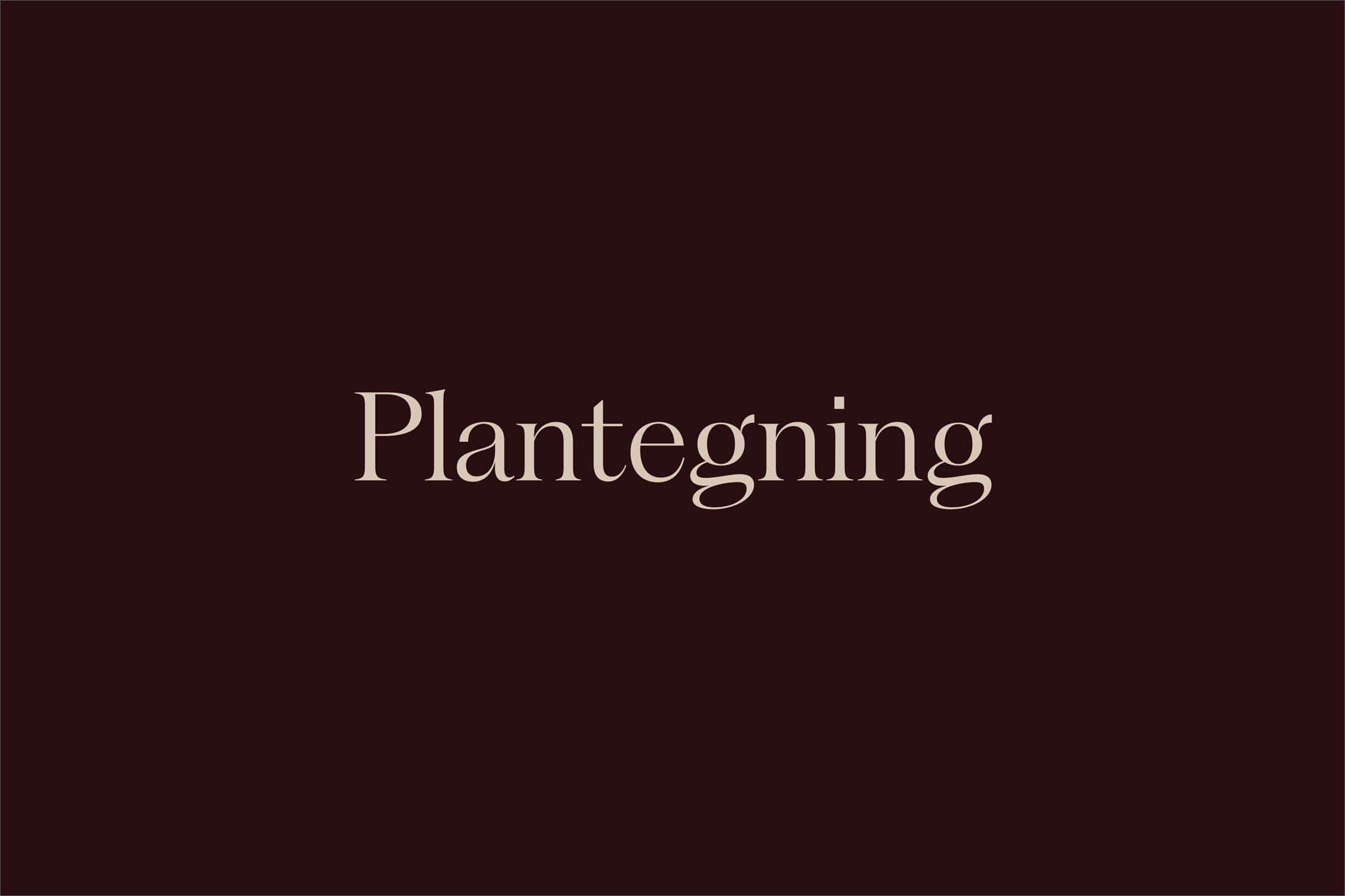 Plantegning