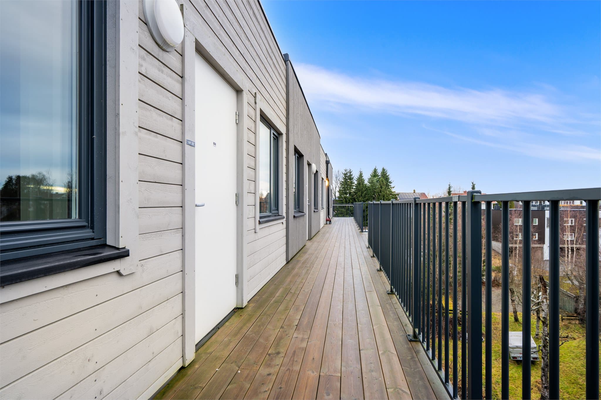 Leiligheten var ferdigstilt i 2022 og ligger i byggets 2.etasje.