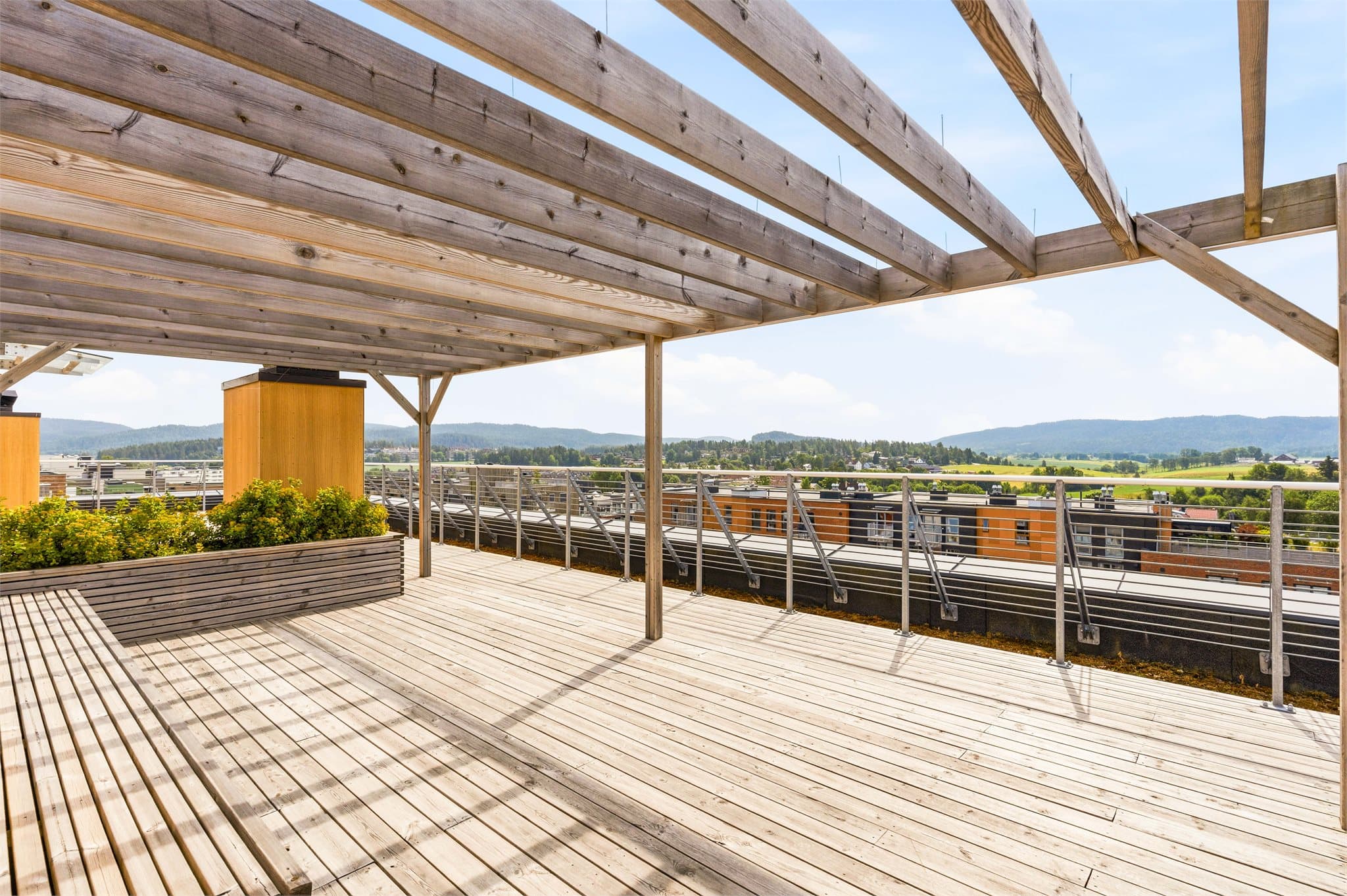 Felles takterrasse.