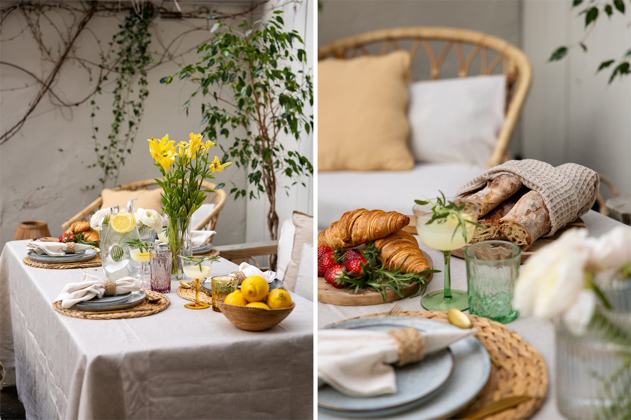 Bakgården gir mulighet for sosiale sammenkomster utendørs.