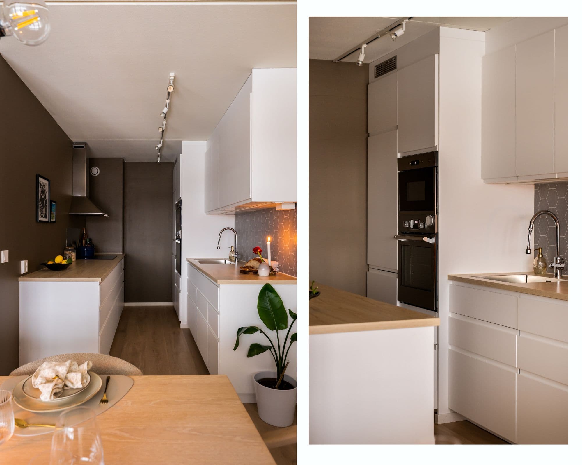 Komfyrvakt, samt aquastop/lekkasjevarsler med sensor og magnetventil er installert på kjøkkenet.