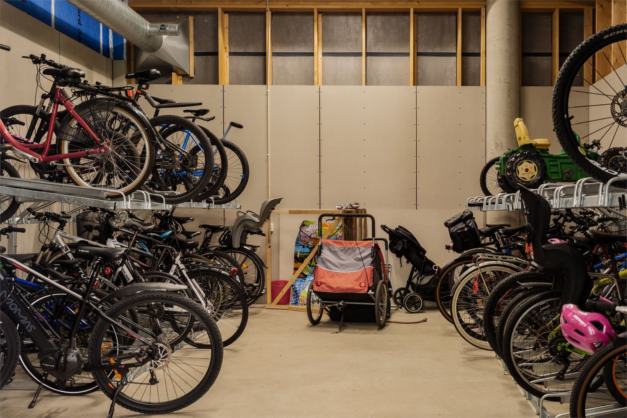 I kjelleren er det også felles sykkelparkering og en privat bod på 3 m².