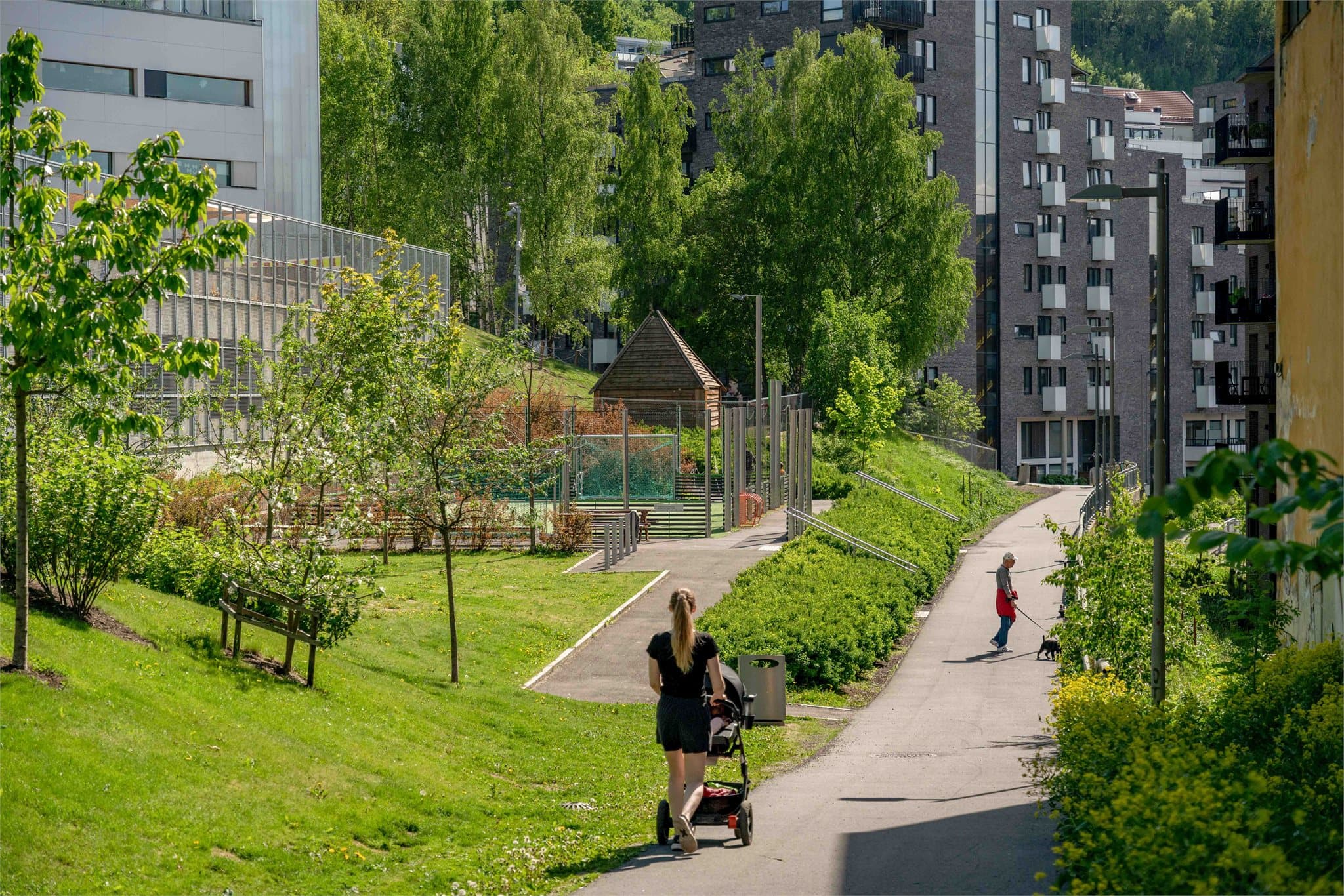 Kværnerdalen byr på grønne omgivelser og hyggelige turstier.