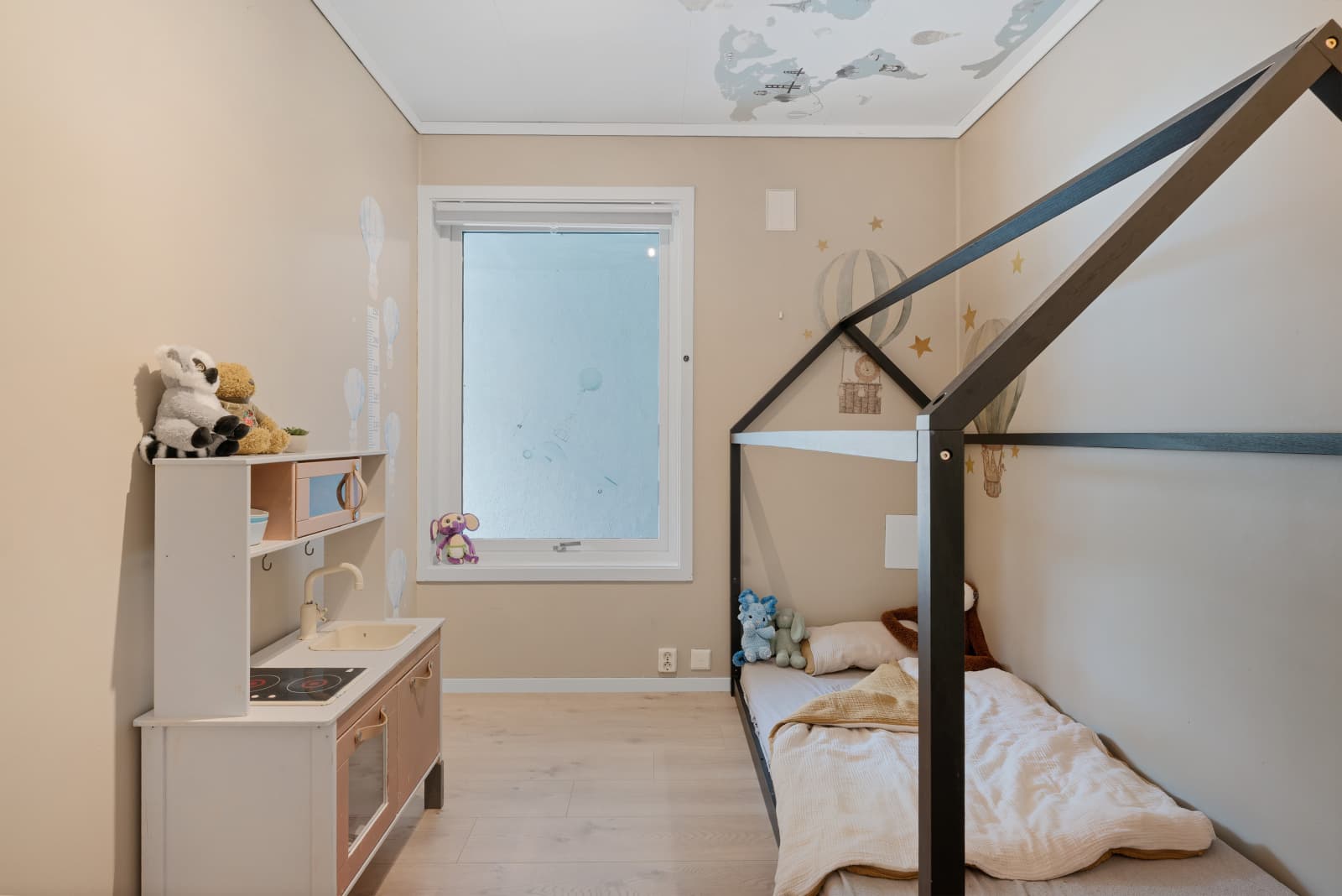 Arealet
måler 6,5 m²