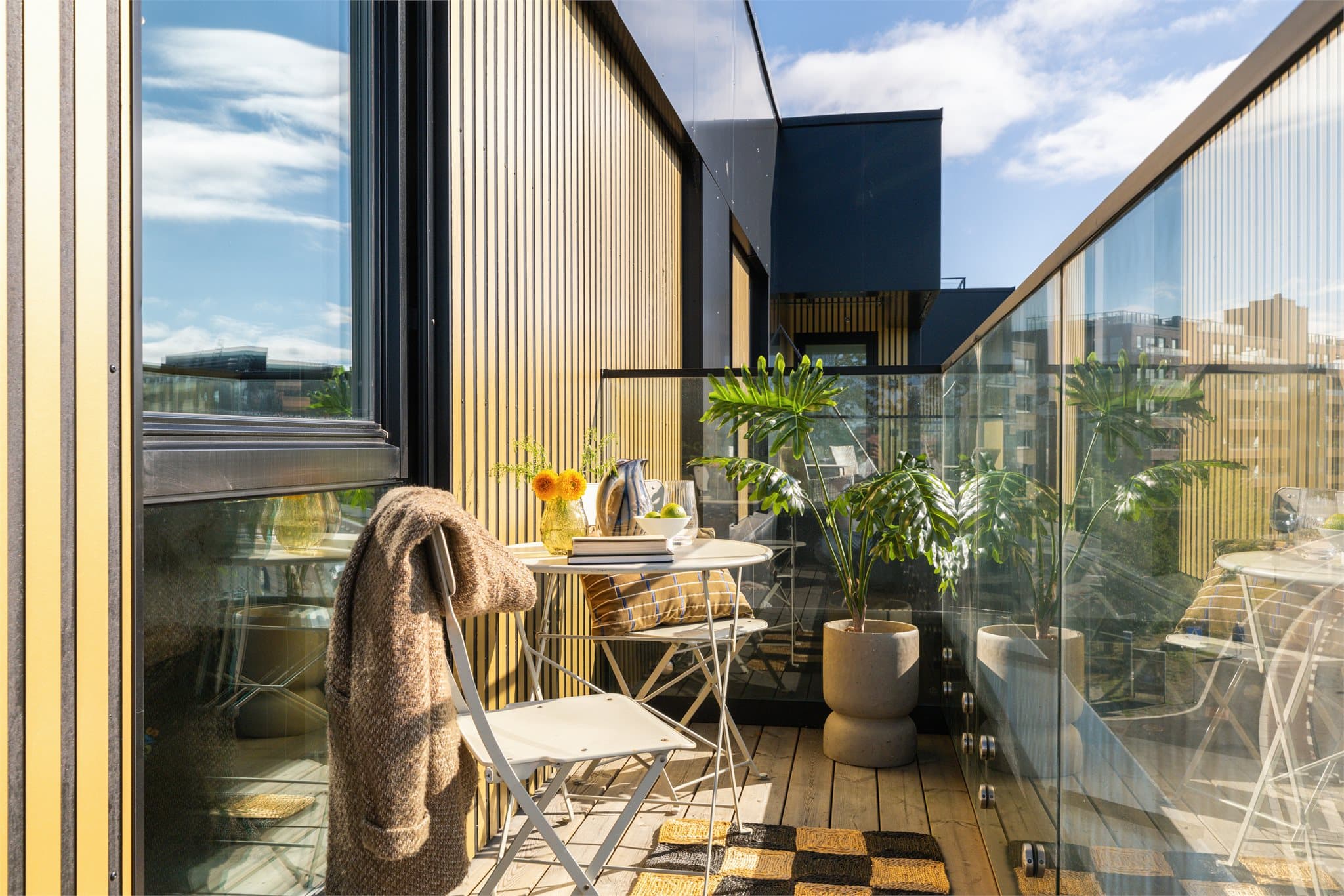 Også her er det plass til en liten sittegruppe.