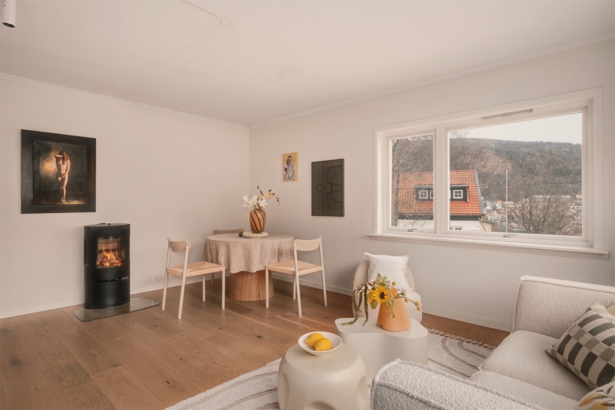 - Ildsted i stue bidrar til lavere strømutgifter og til ekstra hygge -