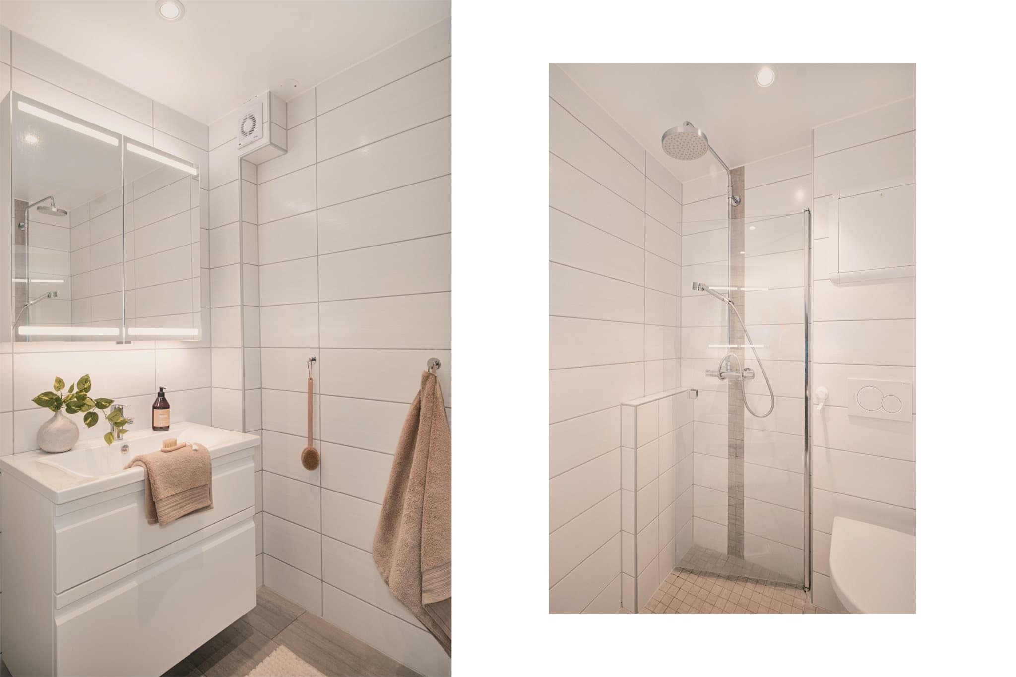 - Badet ble renovert i 2019 og måler 2,9m². Ny servant er montert i 2026 -